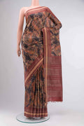Black Tussar Silk Saree