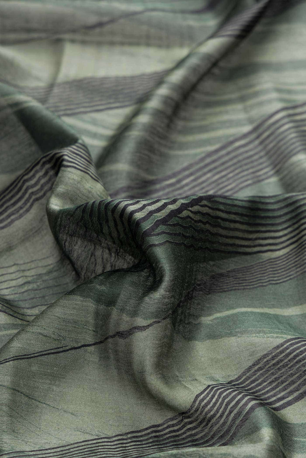 Green Dual Tone Tussar Silk Saree
