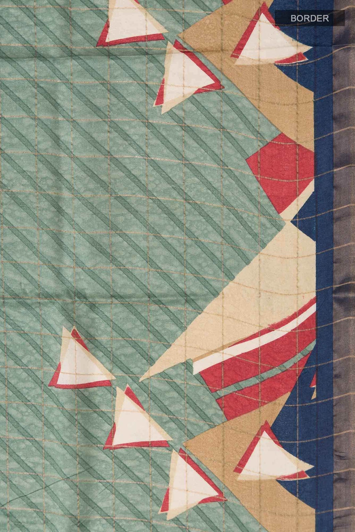 Sage Green Bhagalpuri Tussar Silk Saree