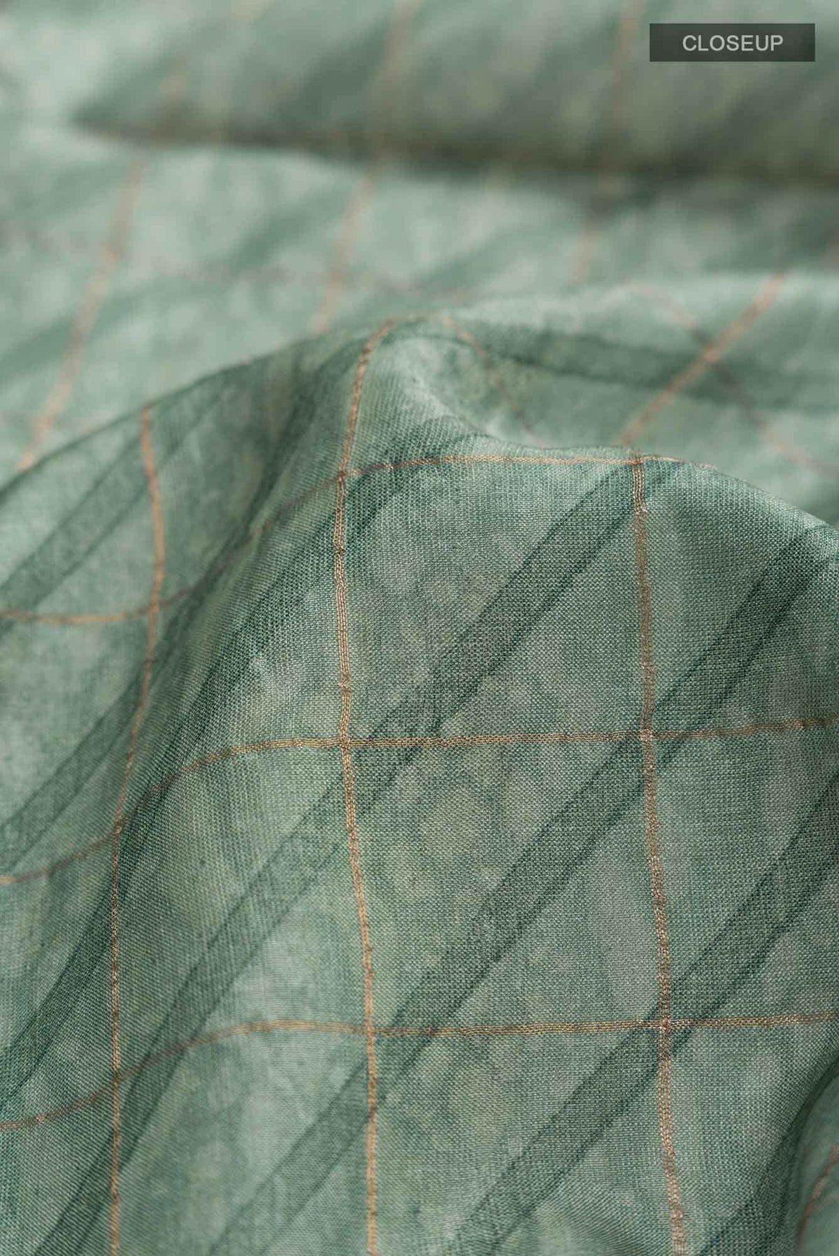 Sage Green Bhagalpuri Tussar Silk Saree