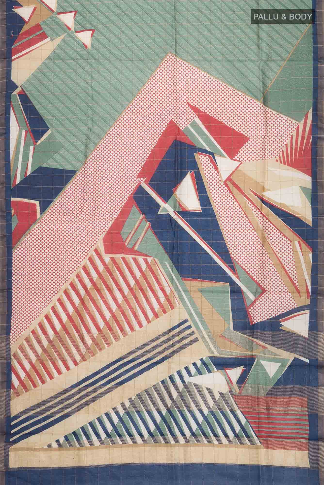 Multi Bhagalpuri Tussar Silk Saree