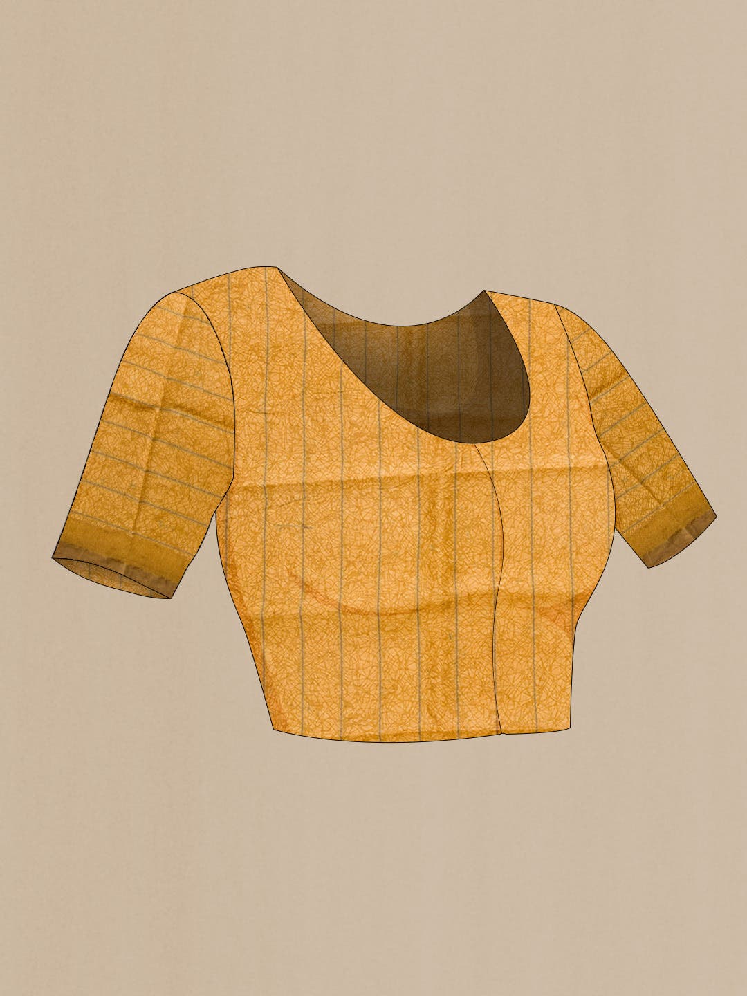 Brown Tussar Silk Saree