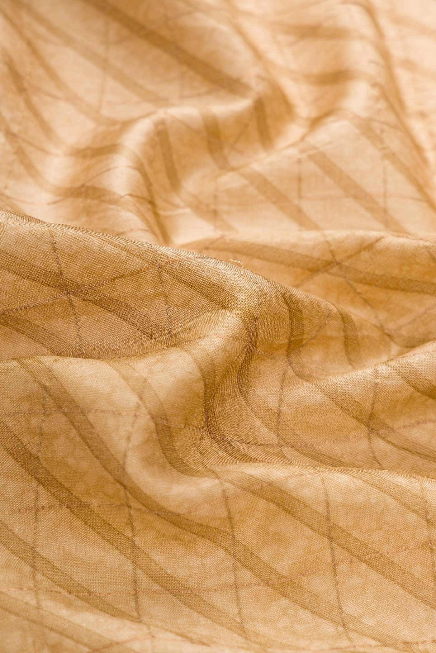 Sandal Dual Tone Tussar Silk Saree