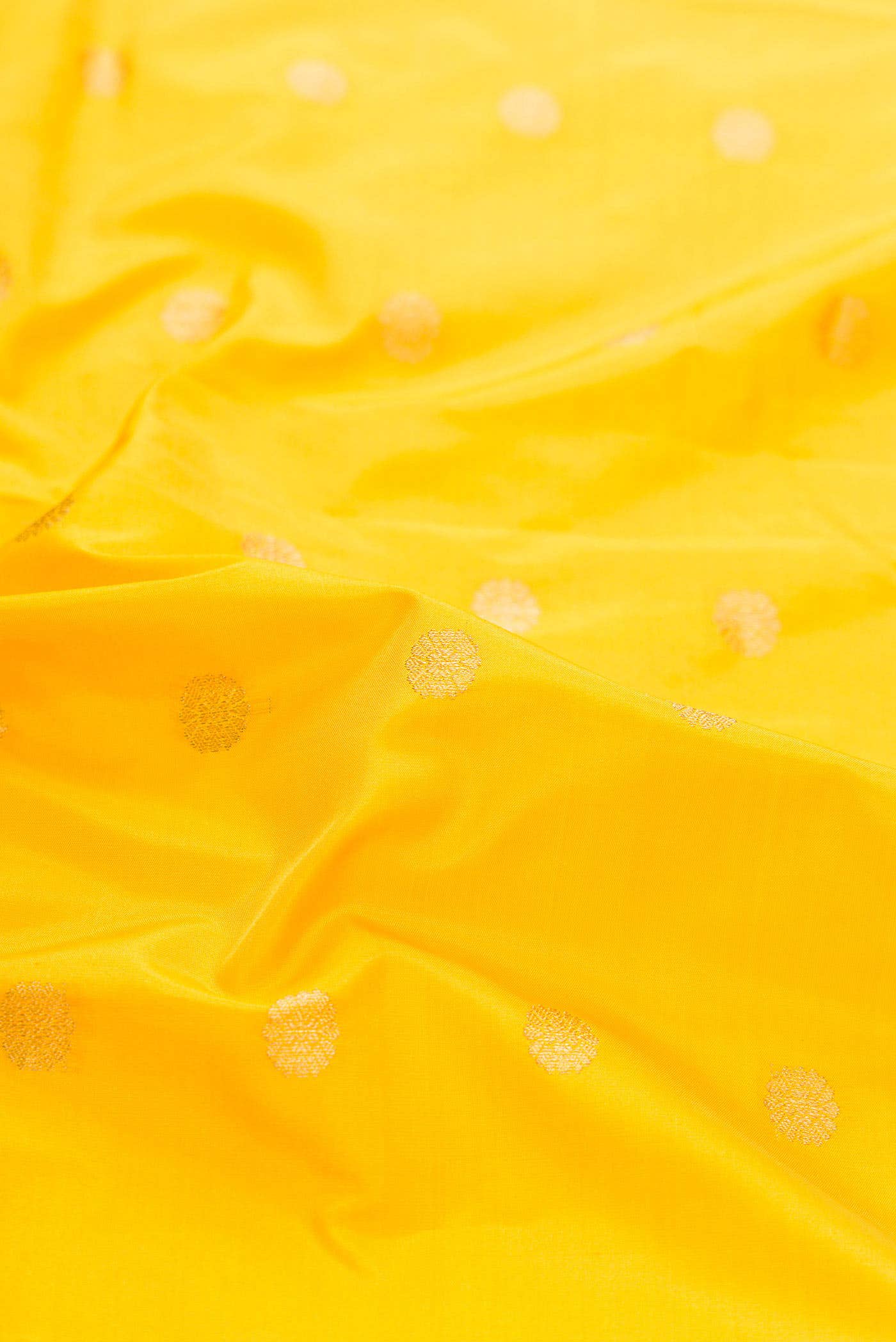 Yellow Dual Tone Blended Paithani Silk Saree