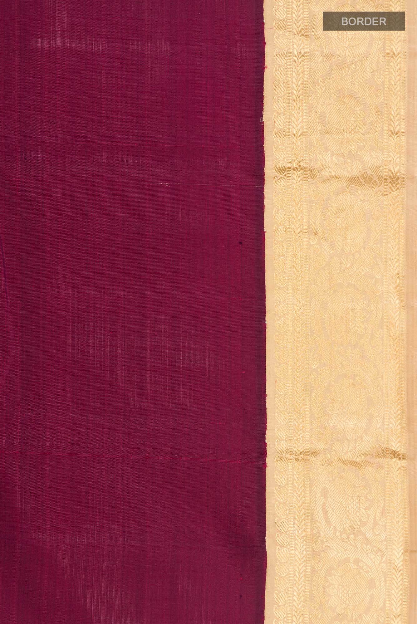 Magenta Kanchipuram Silk Saree