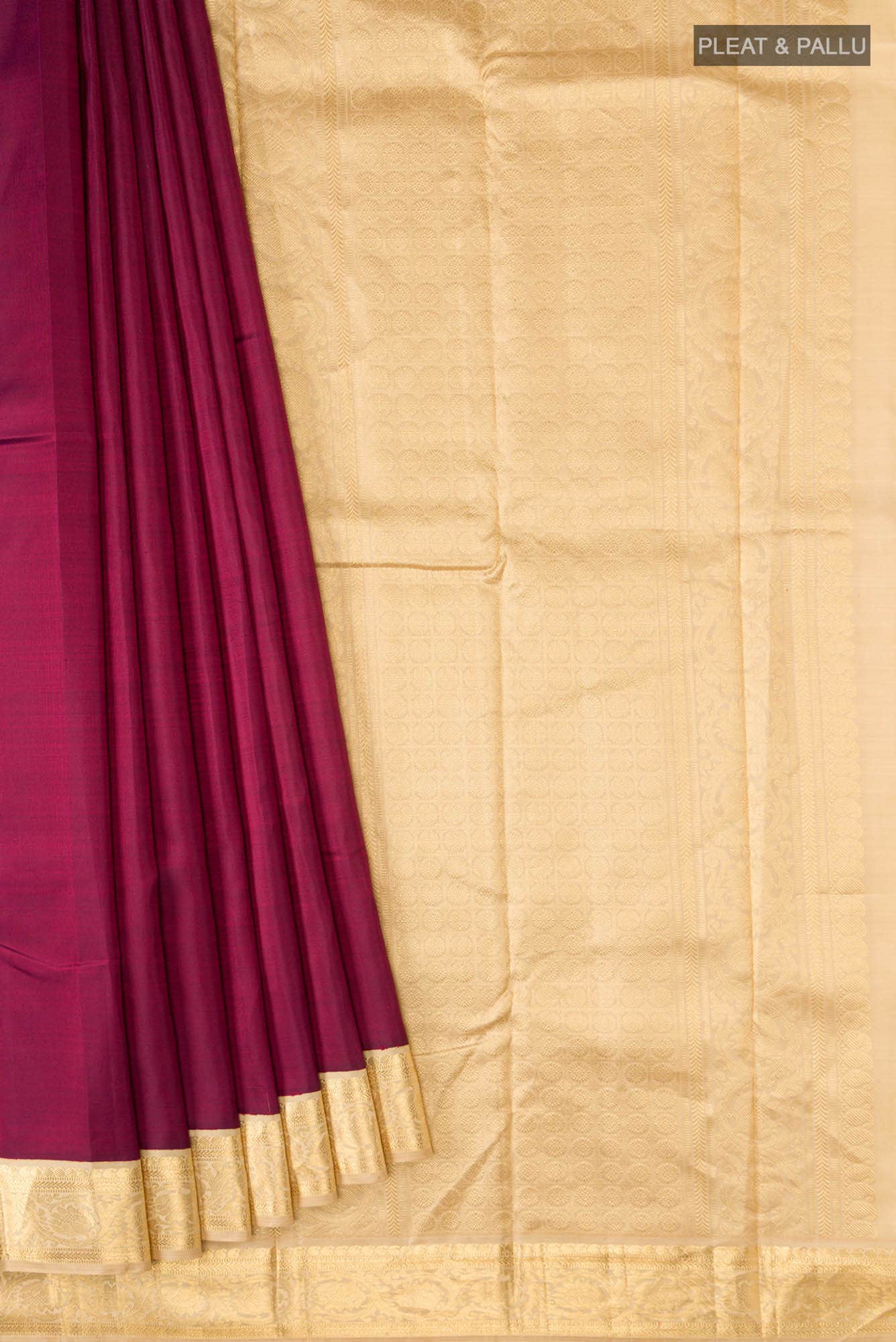 Magenta Kanchipuram Silk Saree