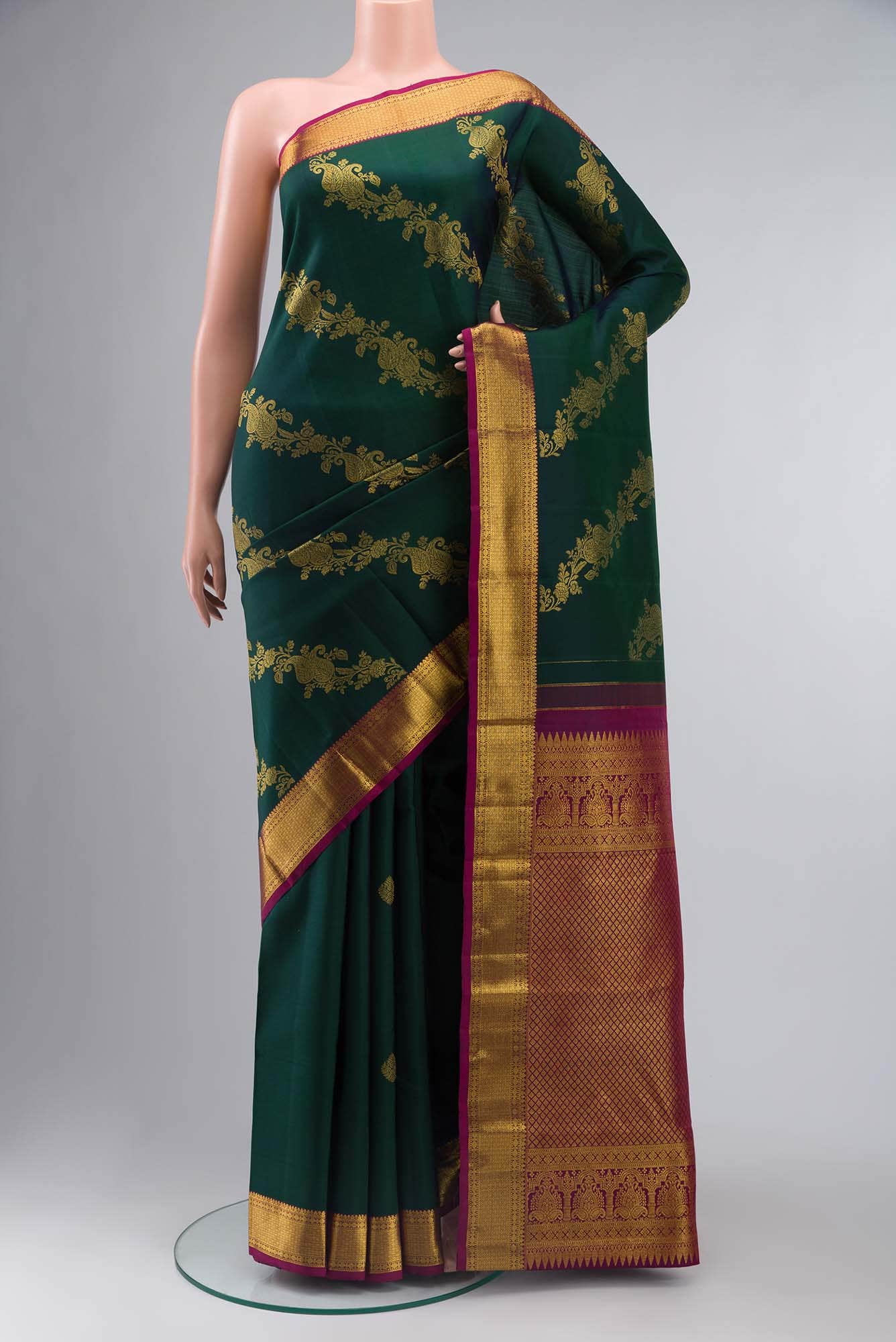 Green Kanchipuram Silk Saree