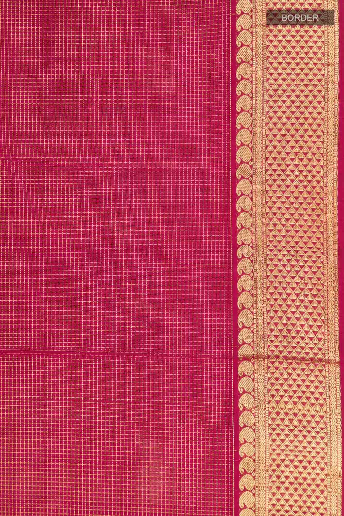 Maroon Kanchipuram Silk Saree
