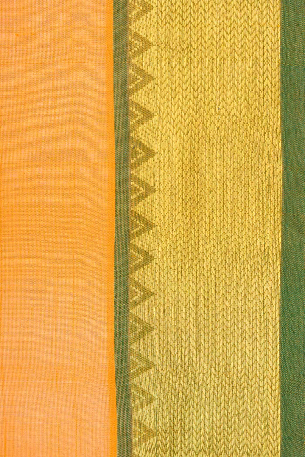 Mustard Dual Tone Silk Cotton Saree