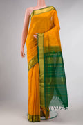 Mustard Dual Tone Silk Cotton Saree