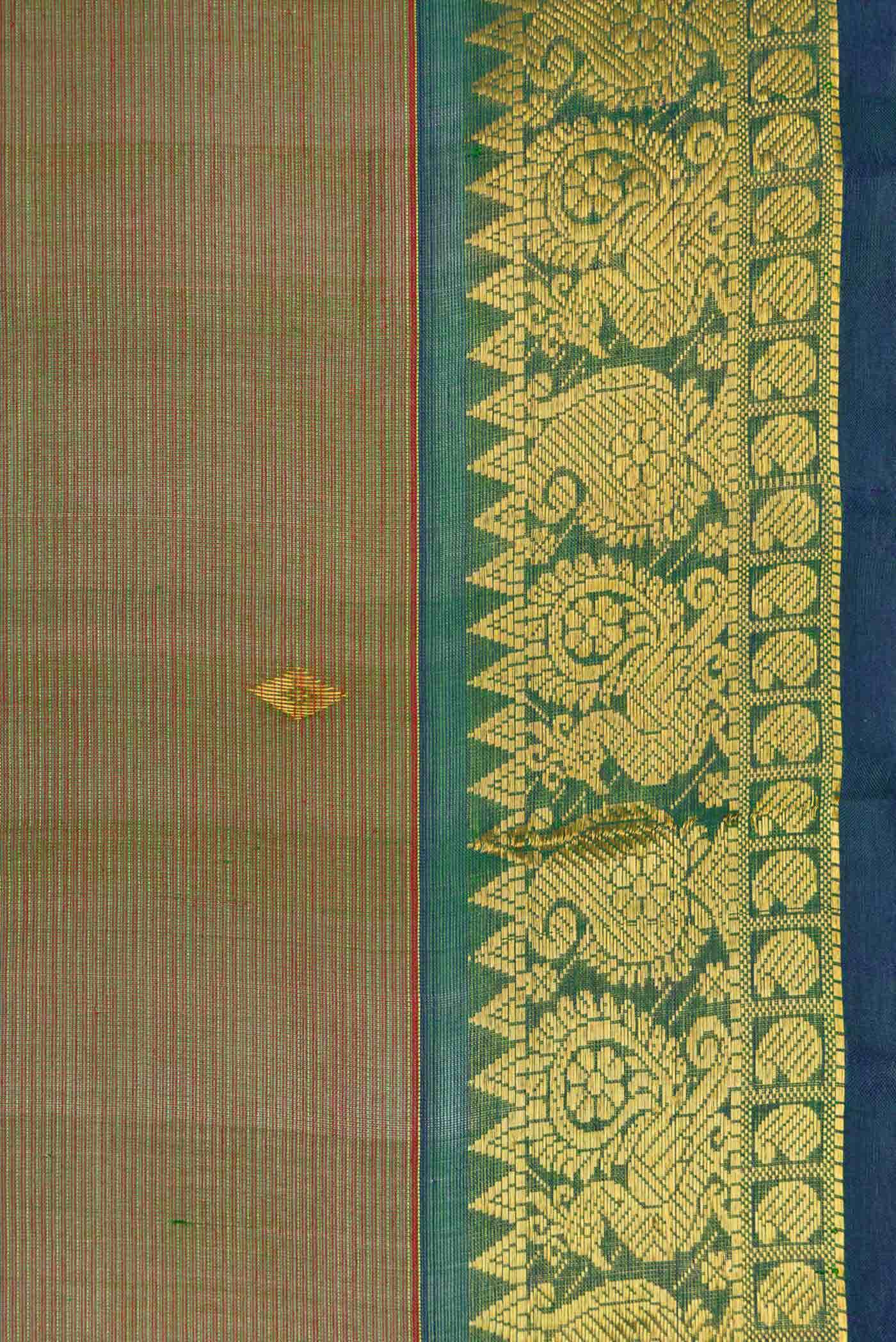 Green Dual Tone Silk Cotton Saree
