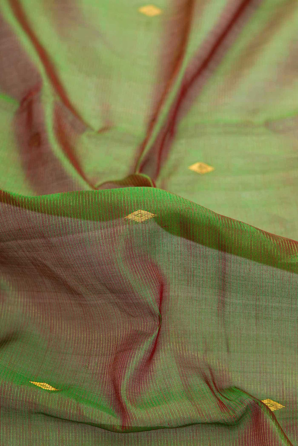 Green Dual Tone Silk Cotton Saree