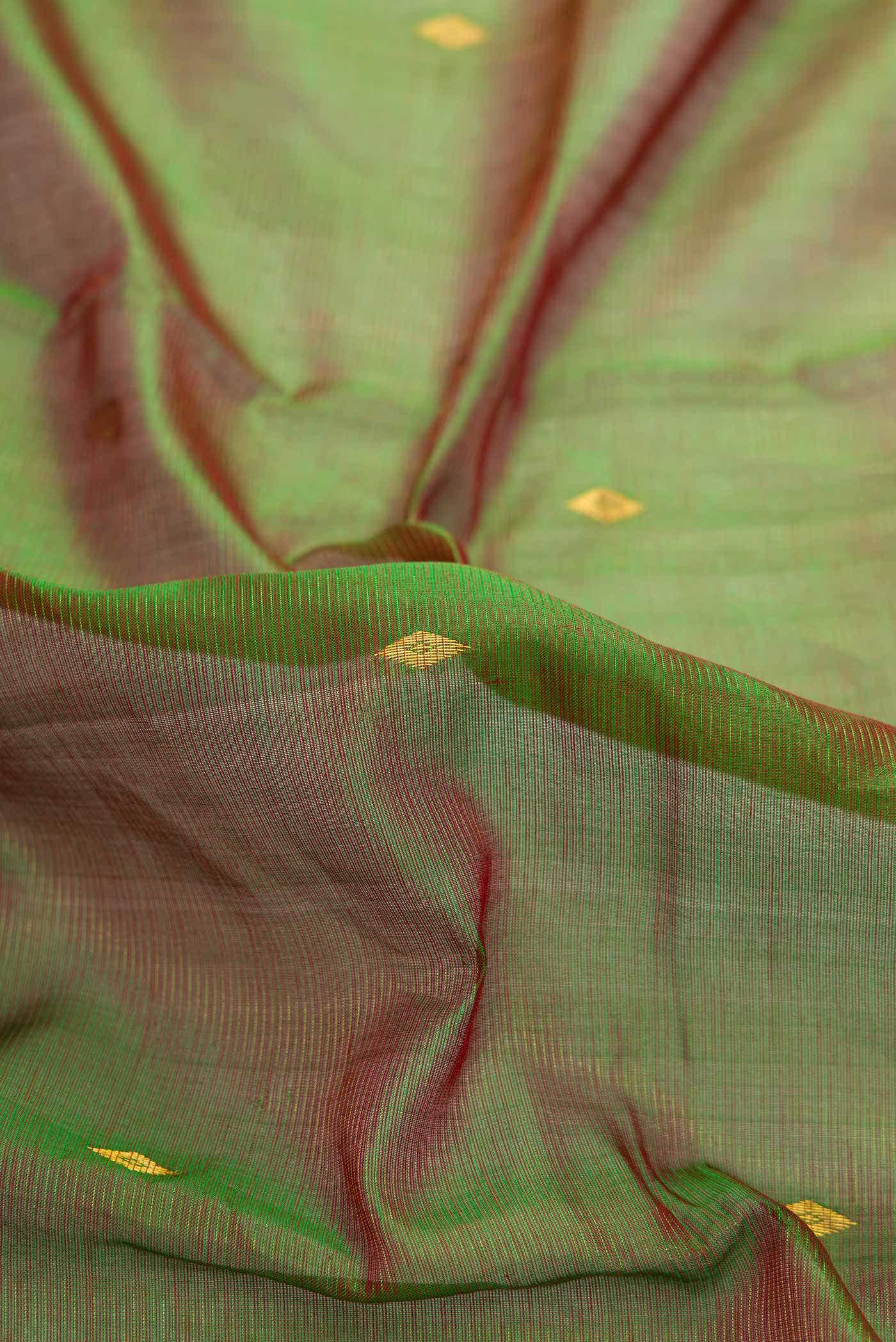 Green Dual Tone Silk Cotton Saree