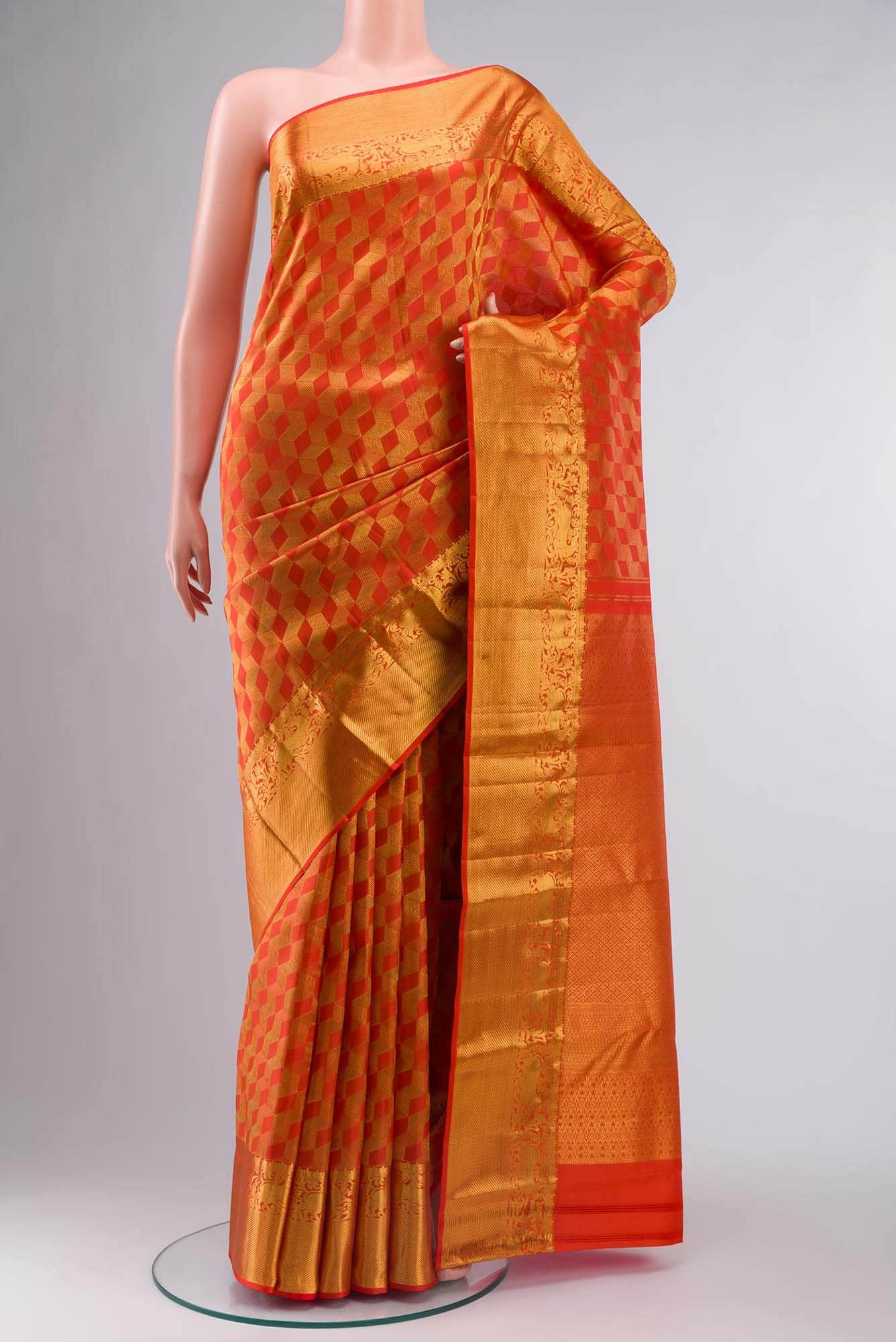 Red Kanchipuram Silk Saree