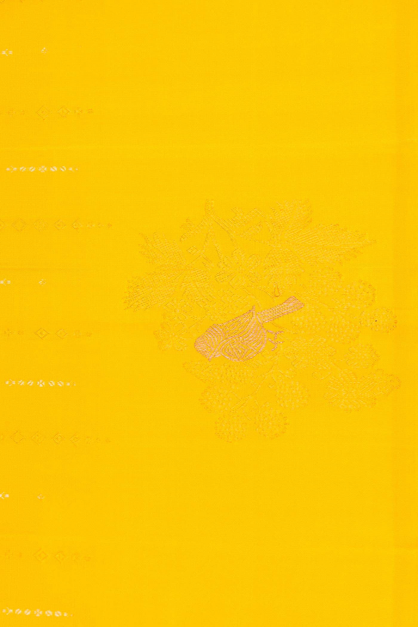 Yellow Dual Tone Kanchipuram Silk Saree