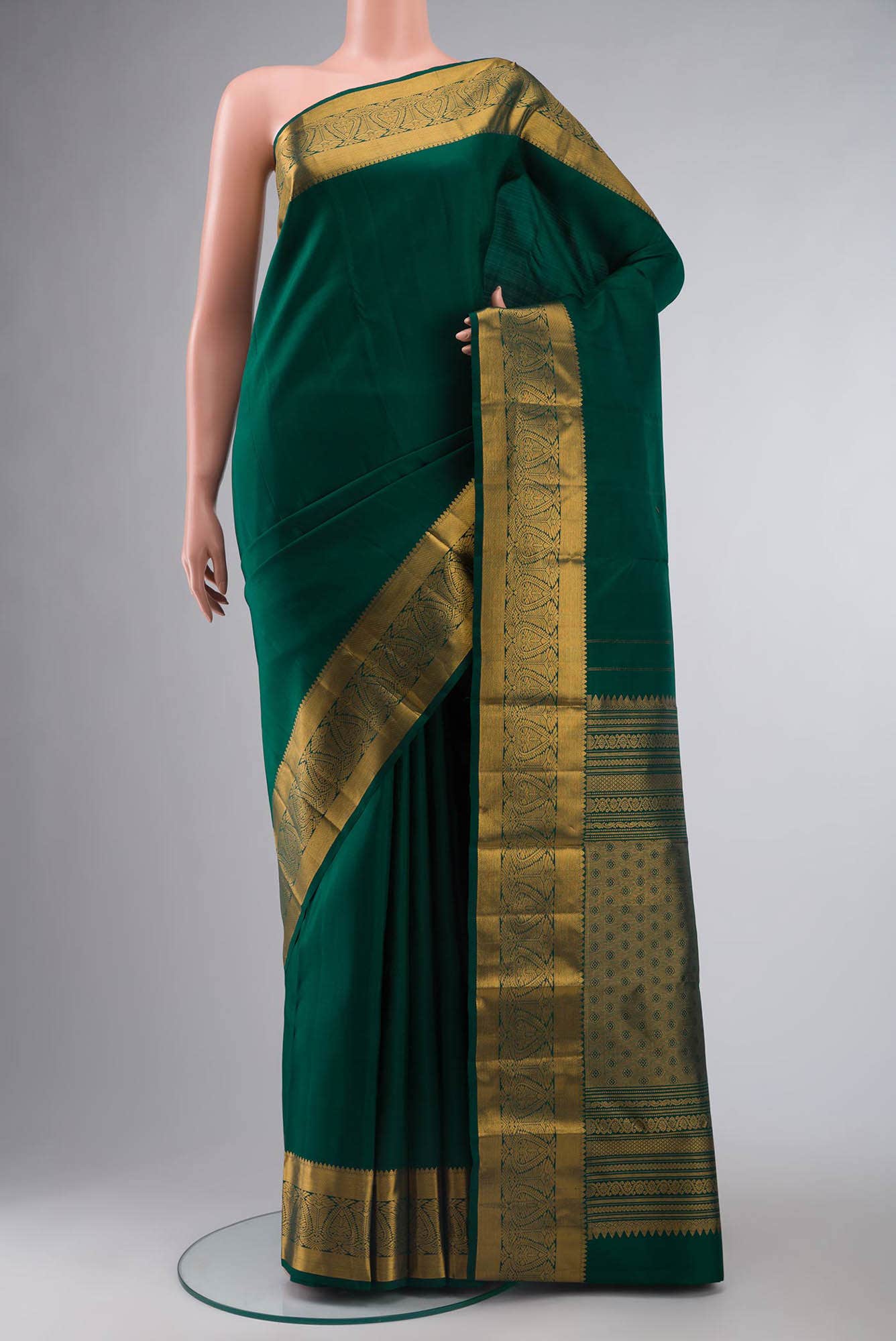 Green Kanchipuram Silk Saree