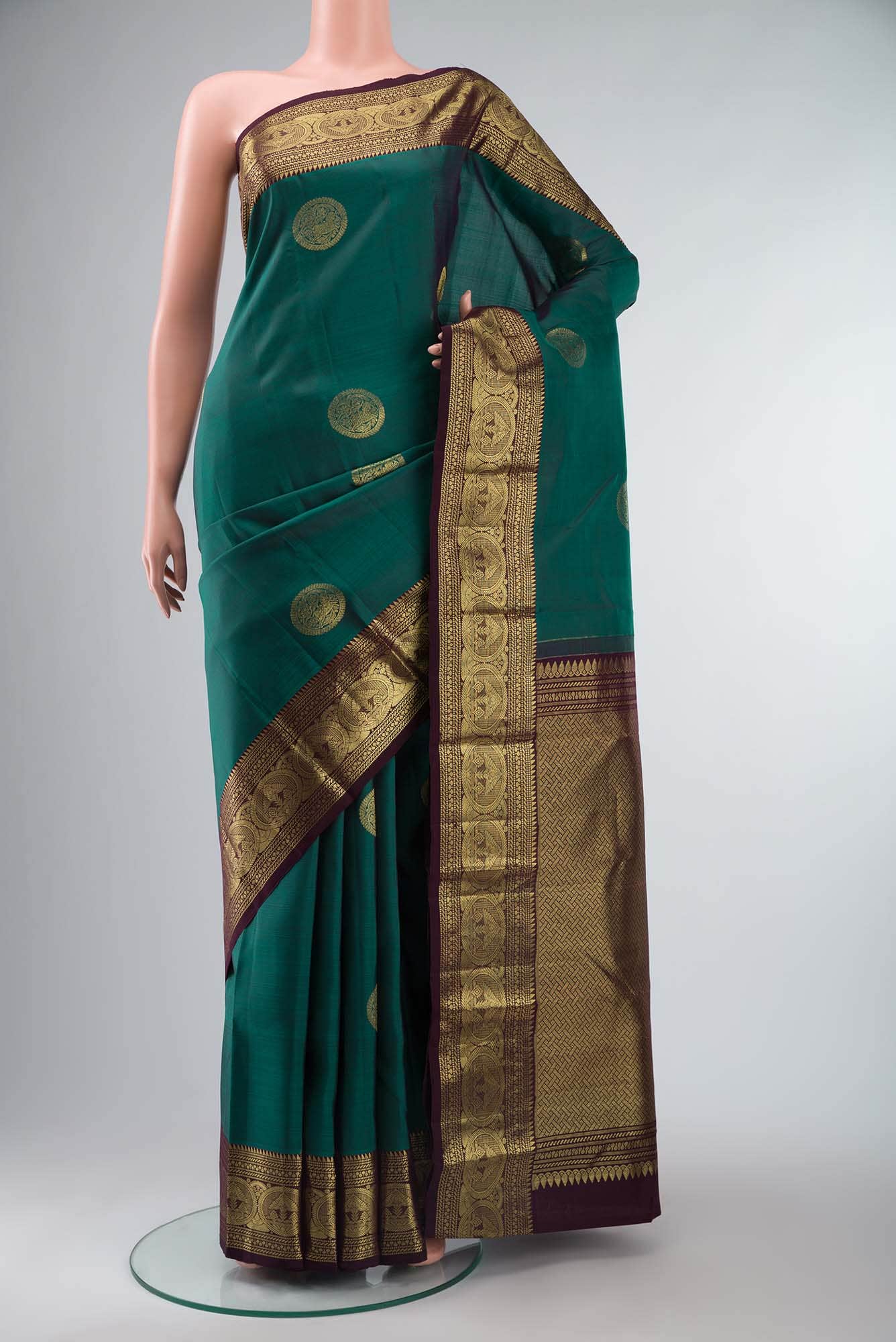 Green Kanchipuram Silk Saree