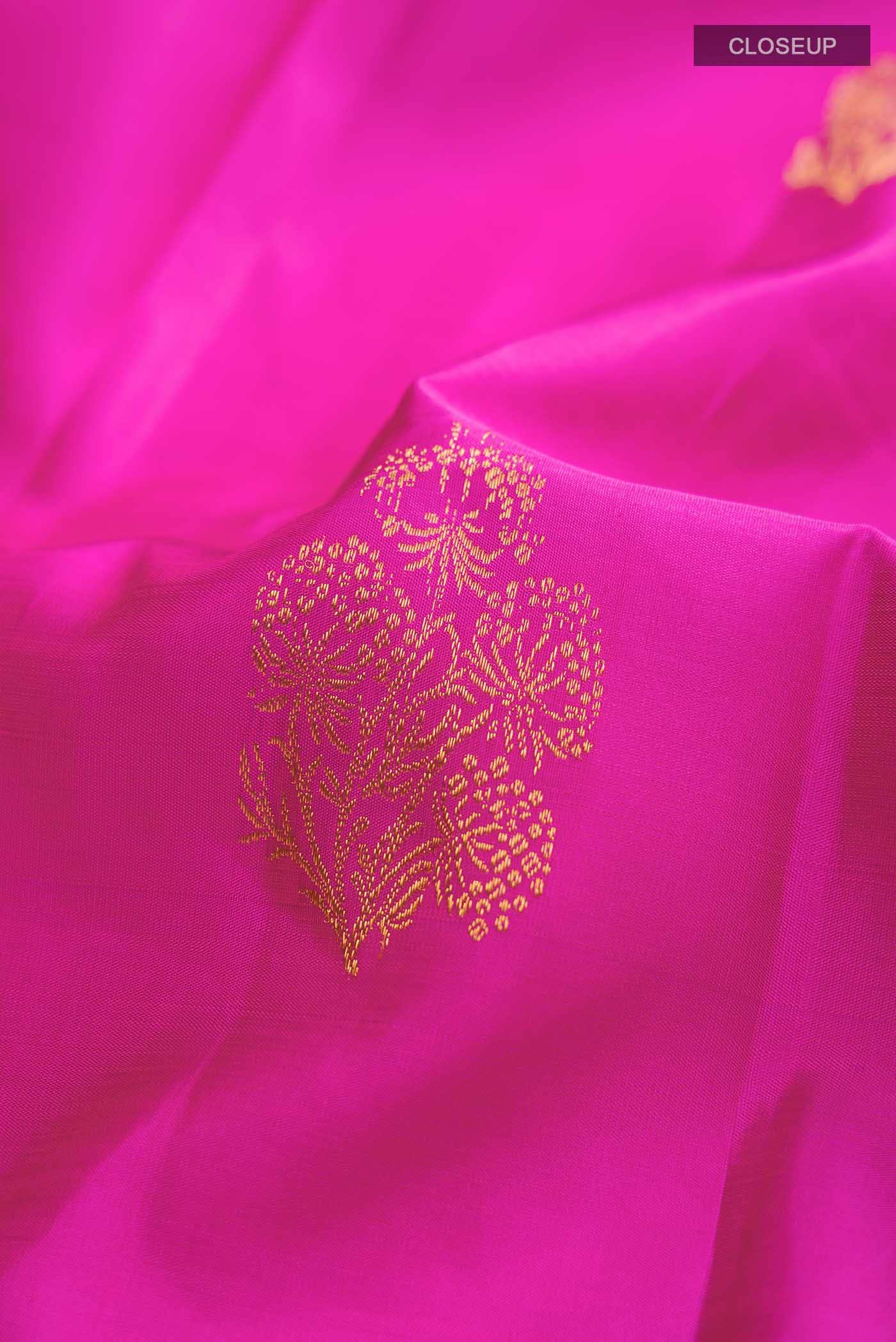 Pink Kanchipuram Silk Saree
