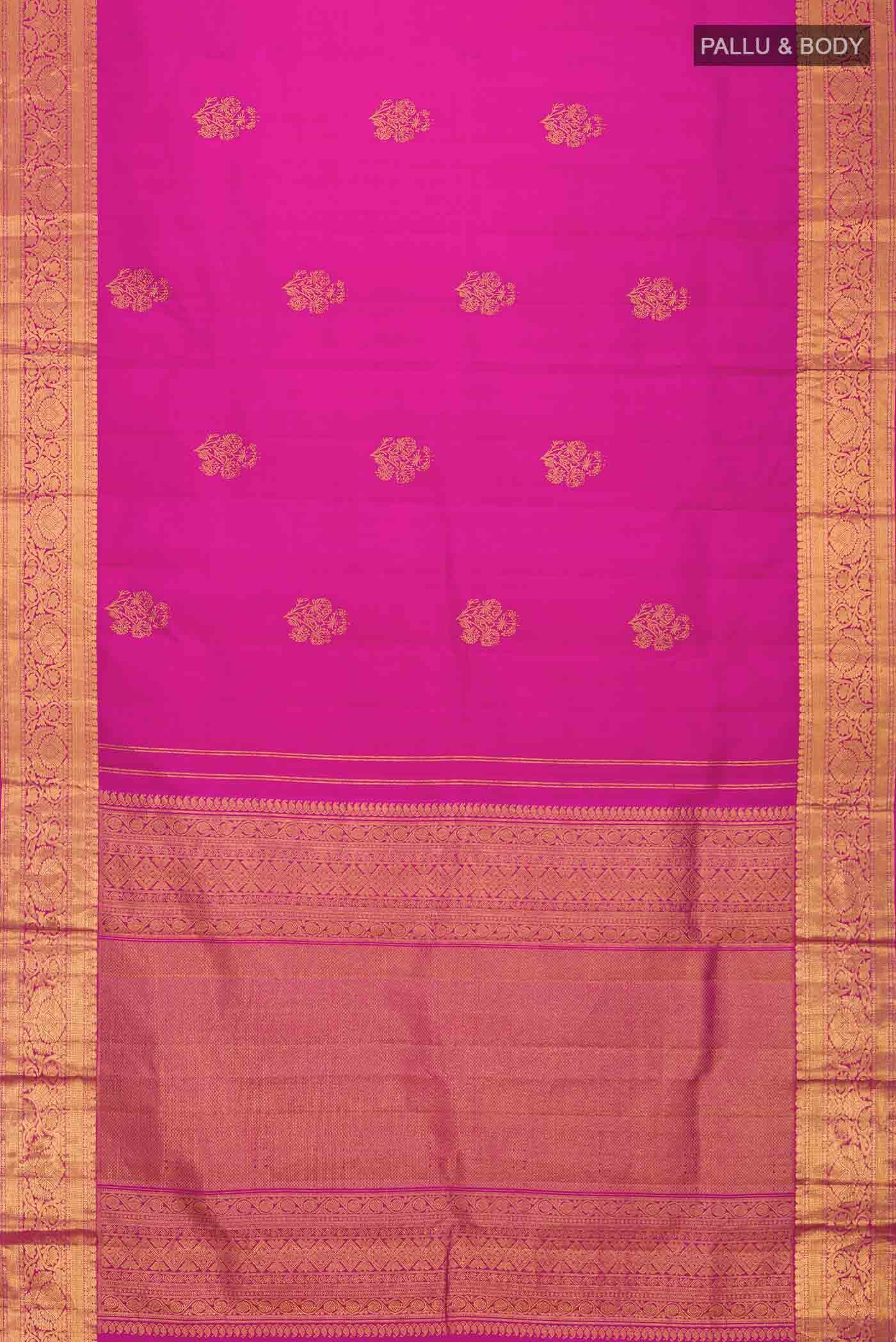 Pink Kanchipuram Silk Saree