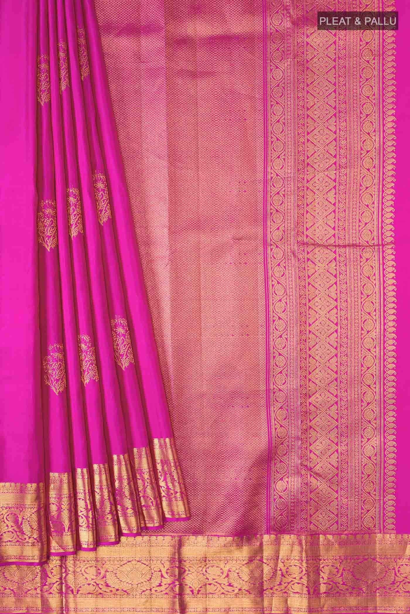 Pink Kanchipuram Silk Saree