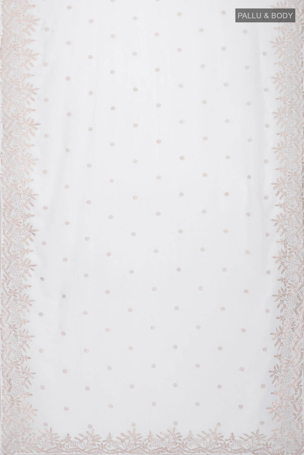 White Chiffon Saree