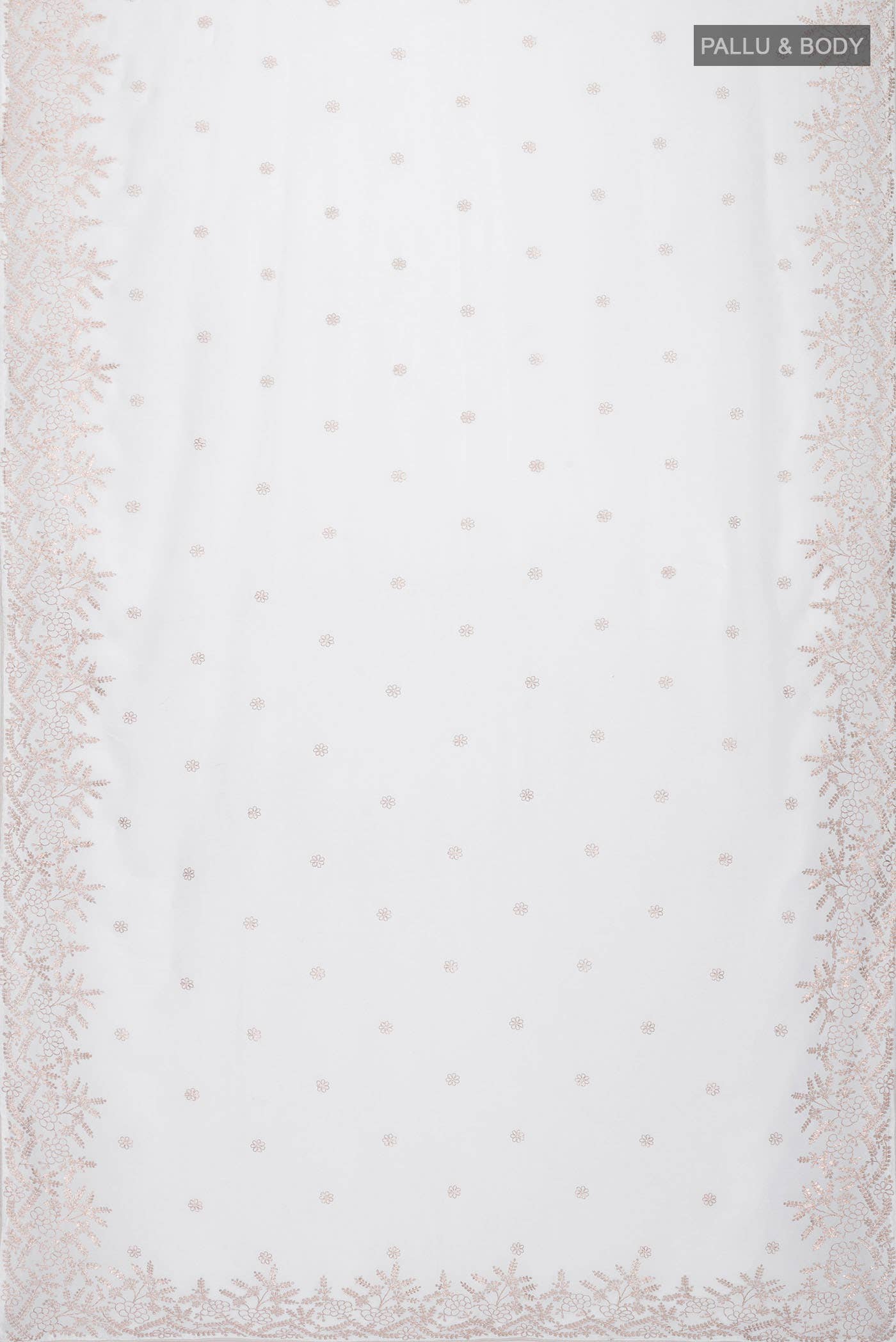 White Chiffon Saree