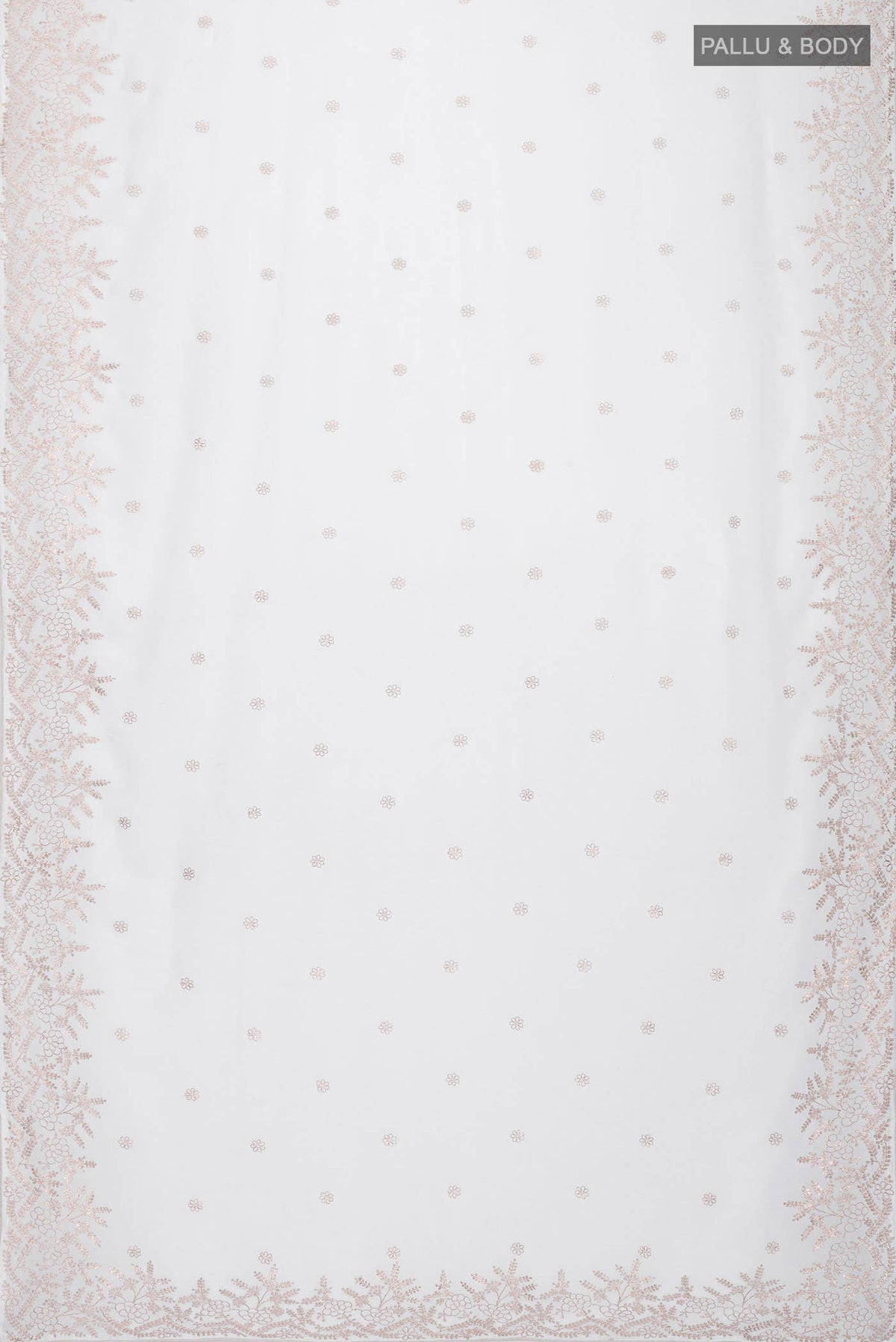 White Chiffon Saree