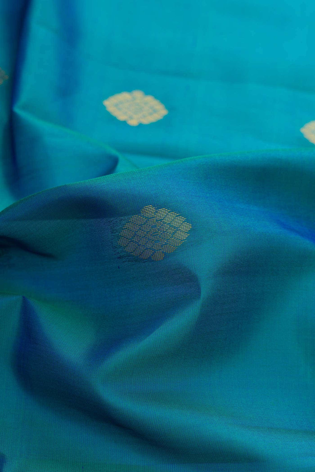 Green Dual Tone Soft Silk Saree