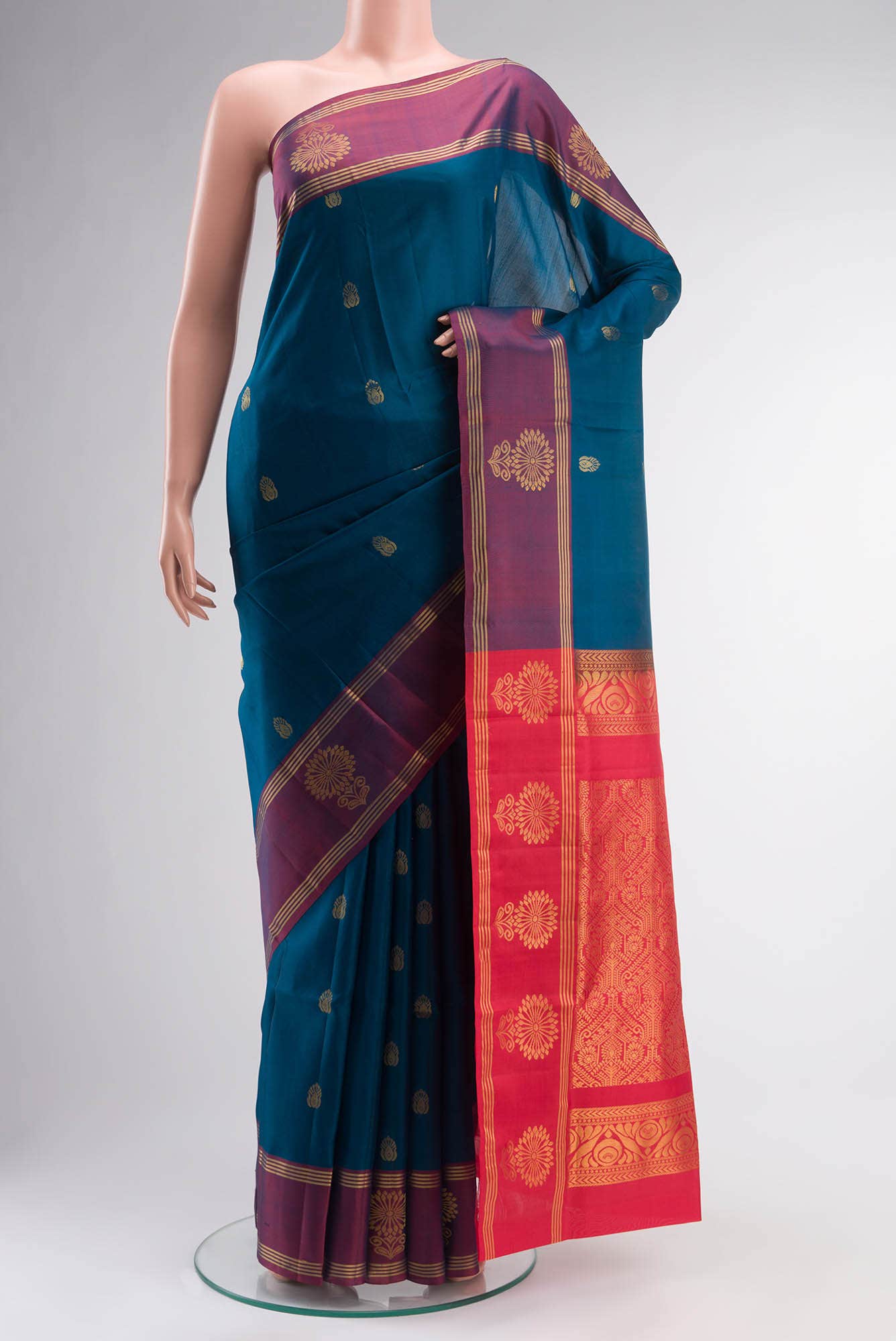 Blue Soft Silk Saree
