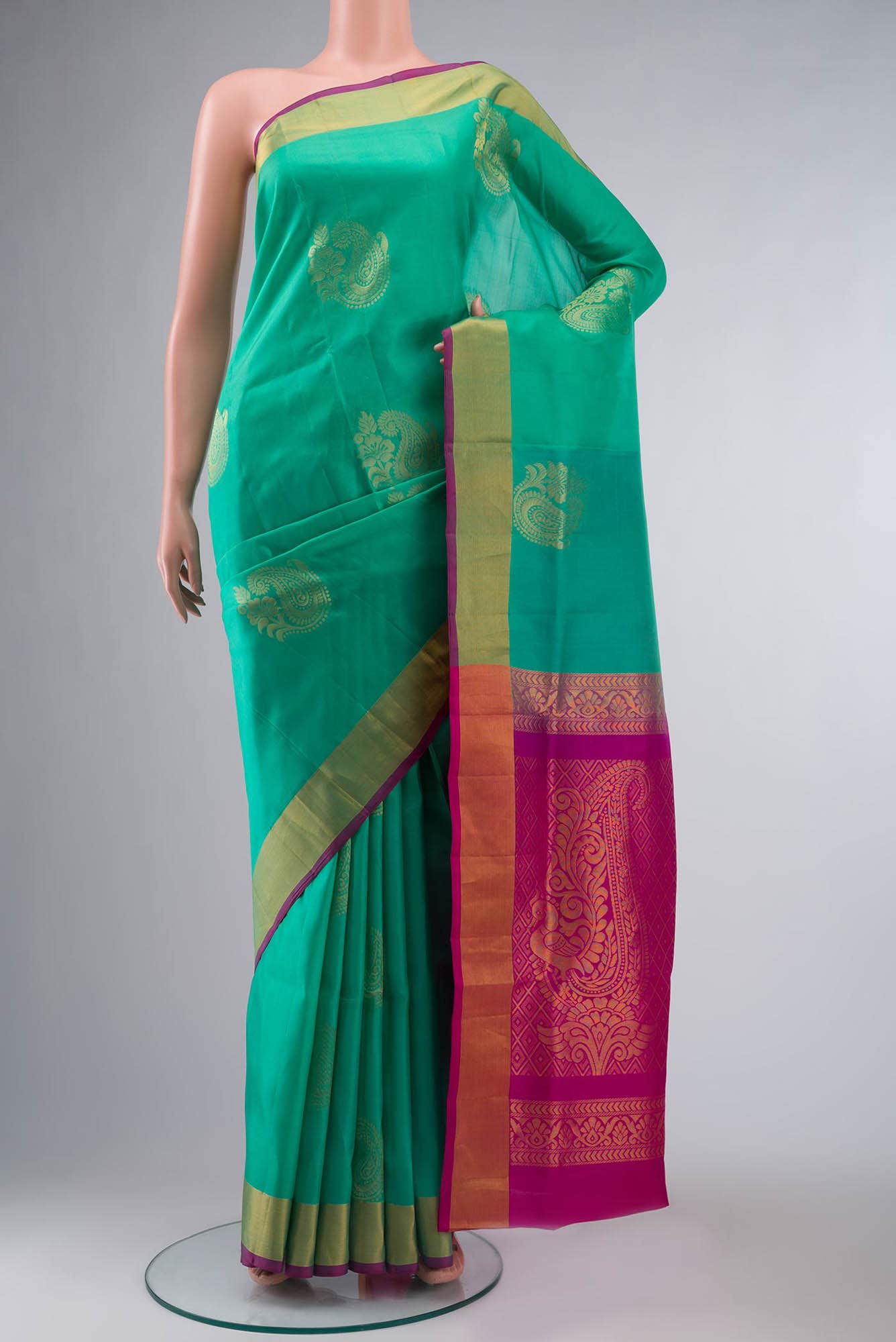 Green Soft Silk Saree