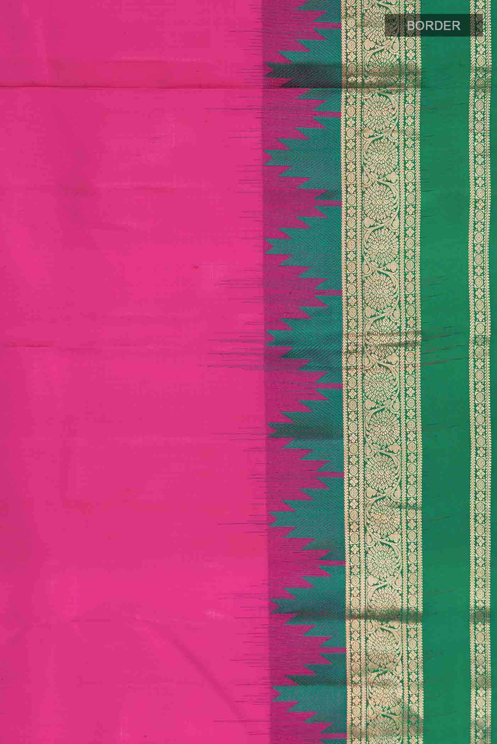 Pink Kanchipuram Silk Saree