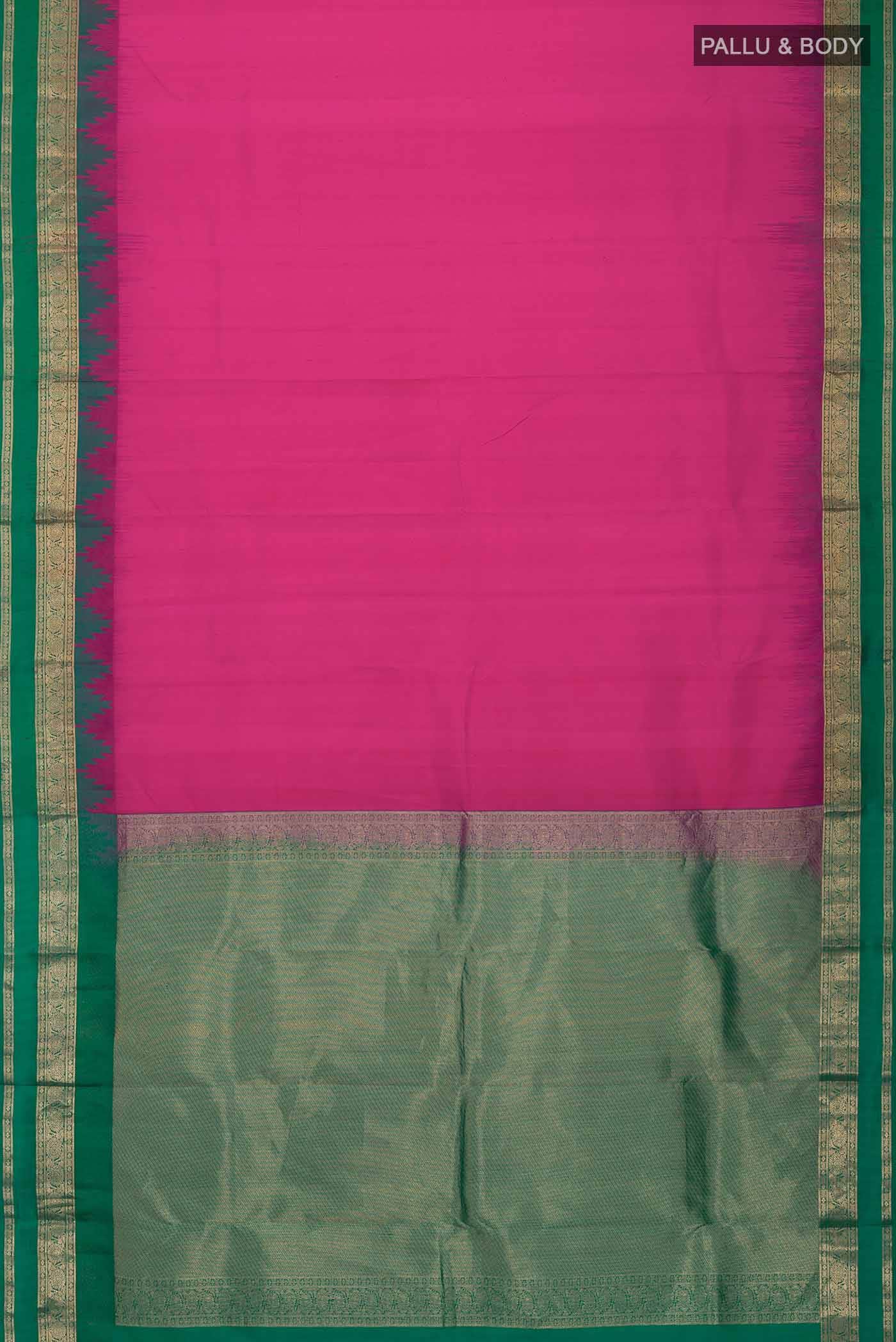 Pink Kanchipuram Silk Saree