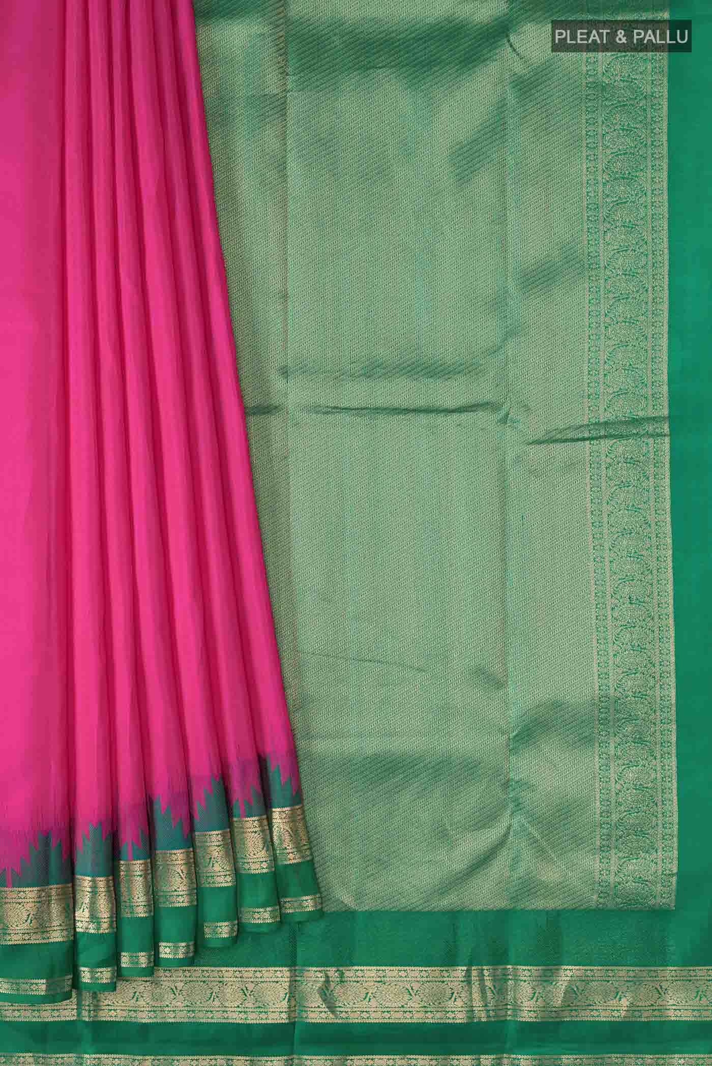 Pink Kanchipuram Silk Saree