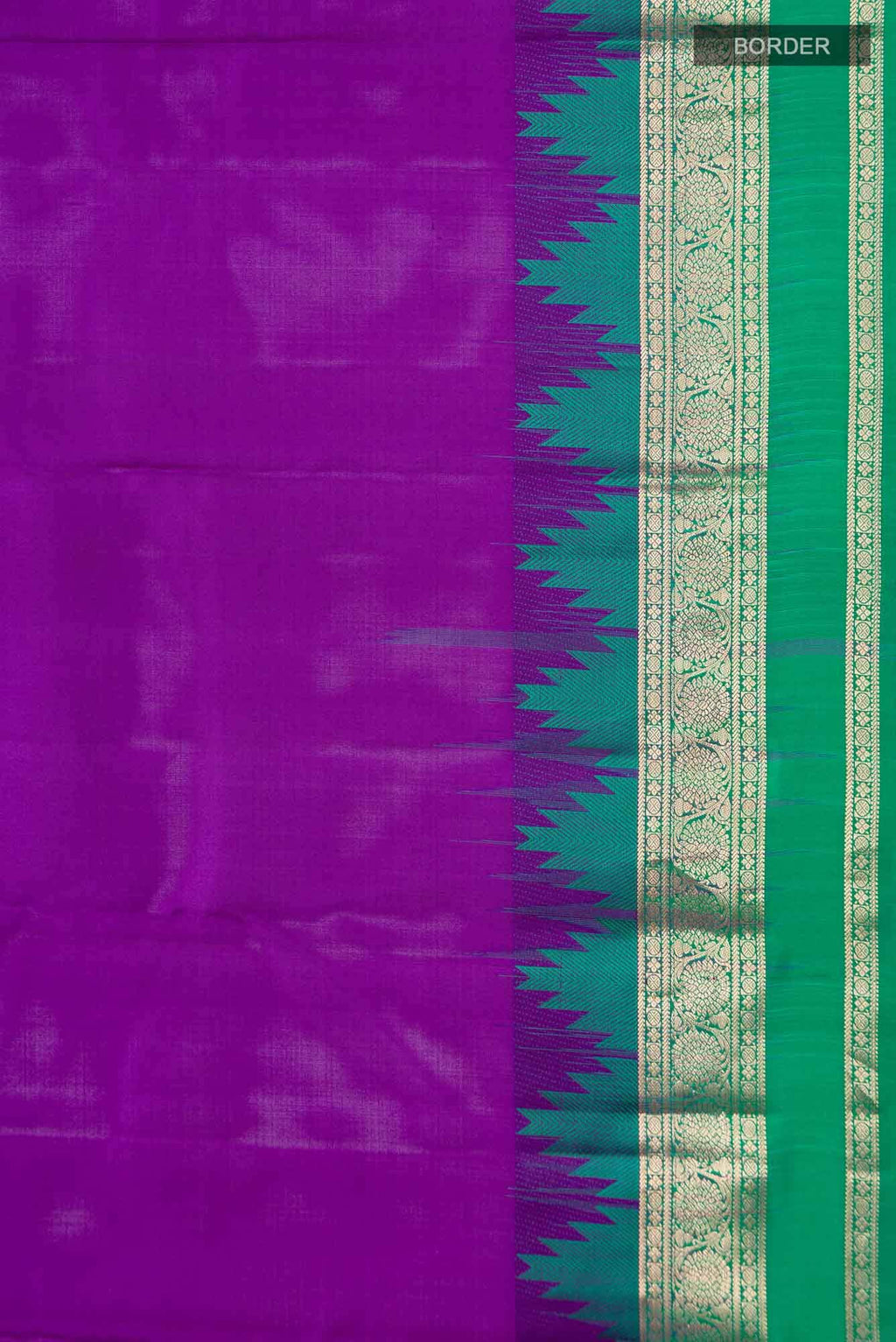 Purple Kanchipuram Silk Saree