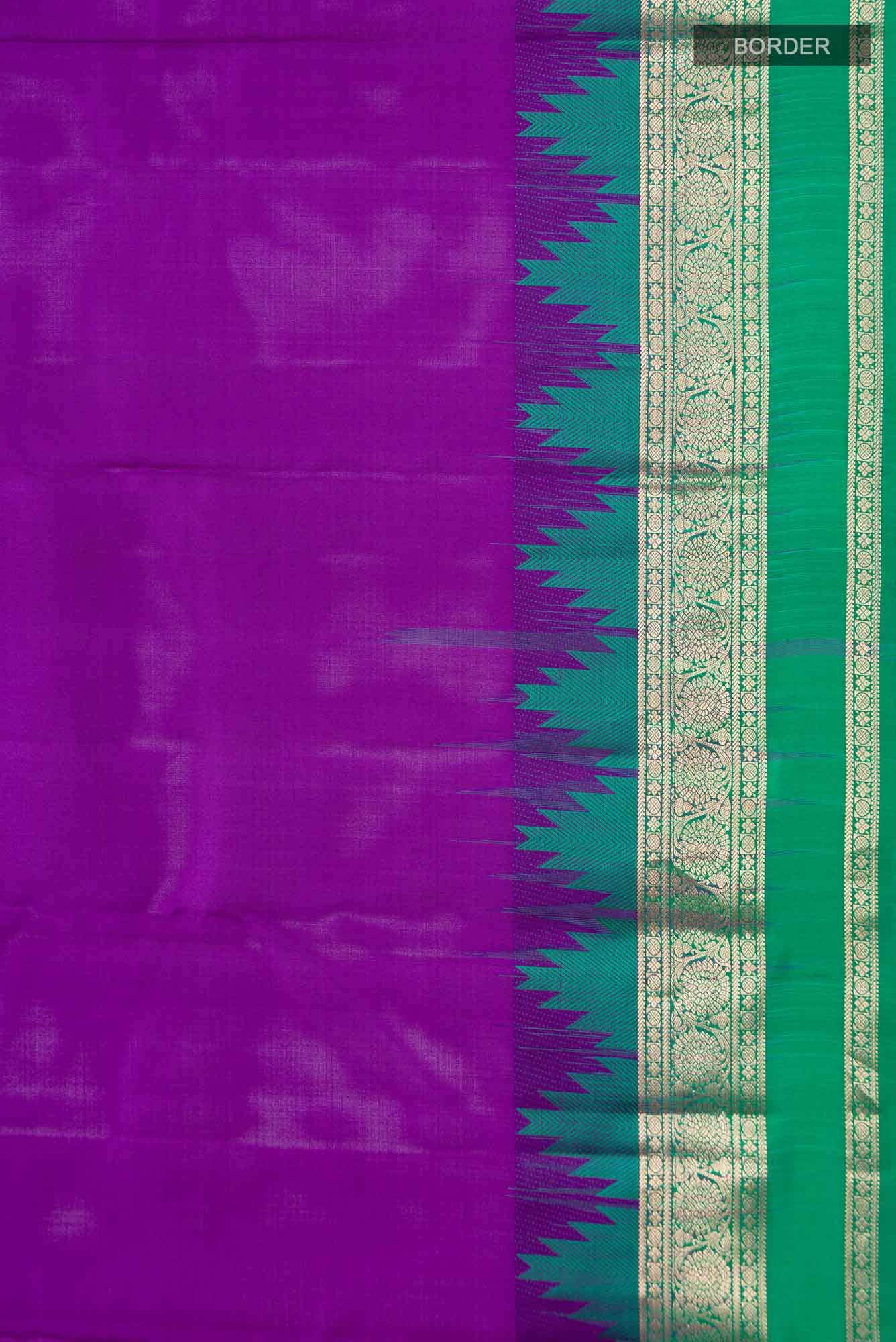 Purple Kanchipuram Silk Saree