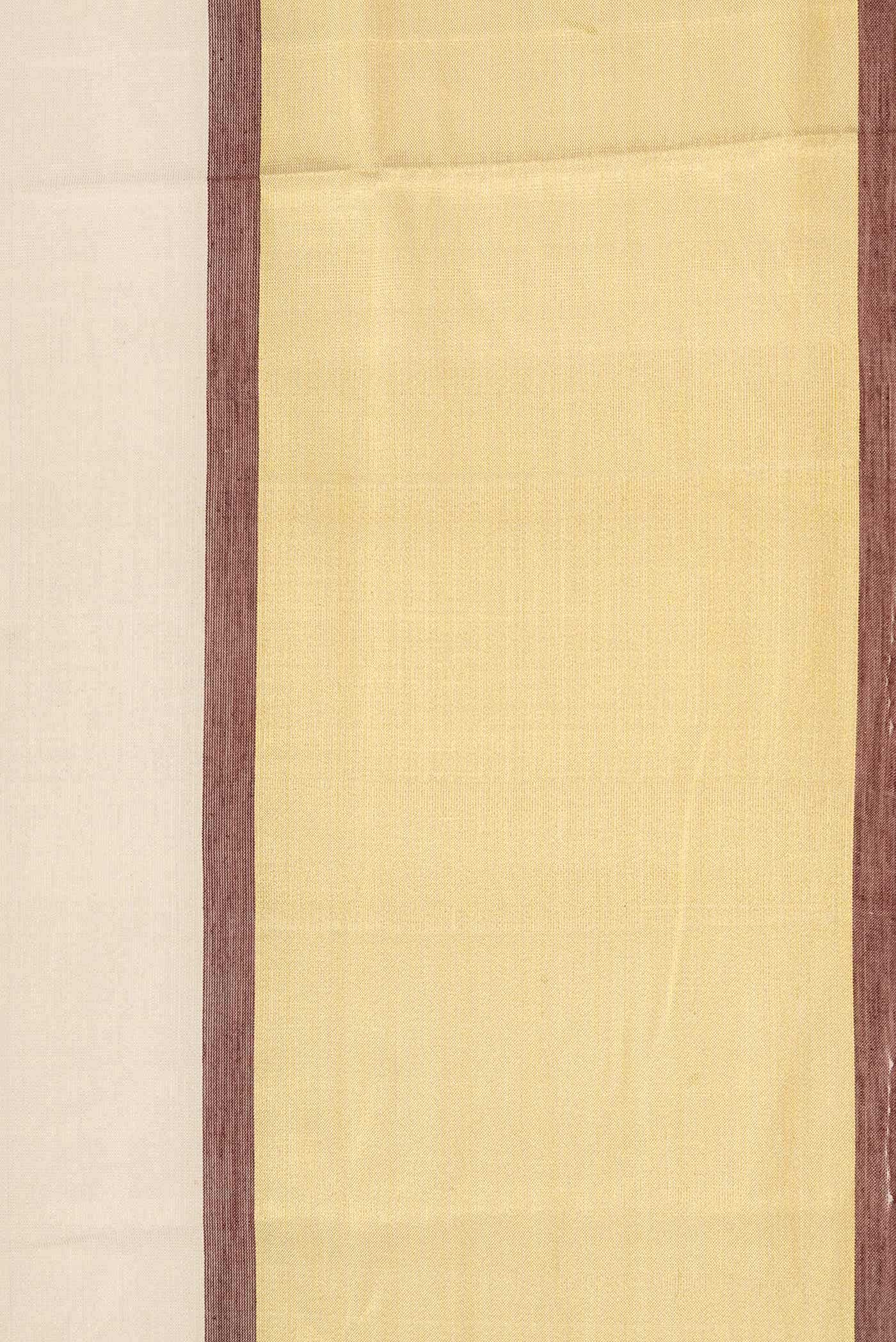 Gold Dual Tone Kerala Cotton Saree