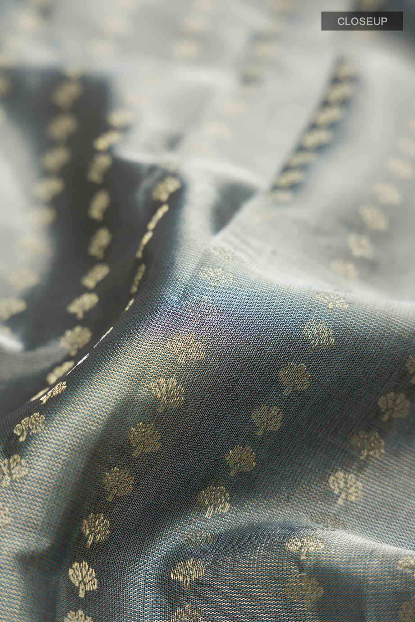Grey Soft Silk Saree