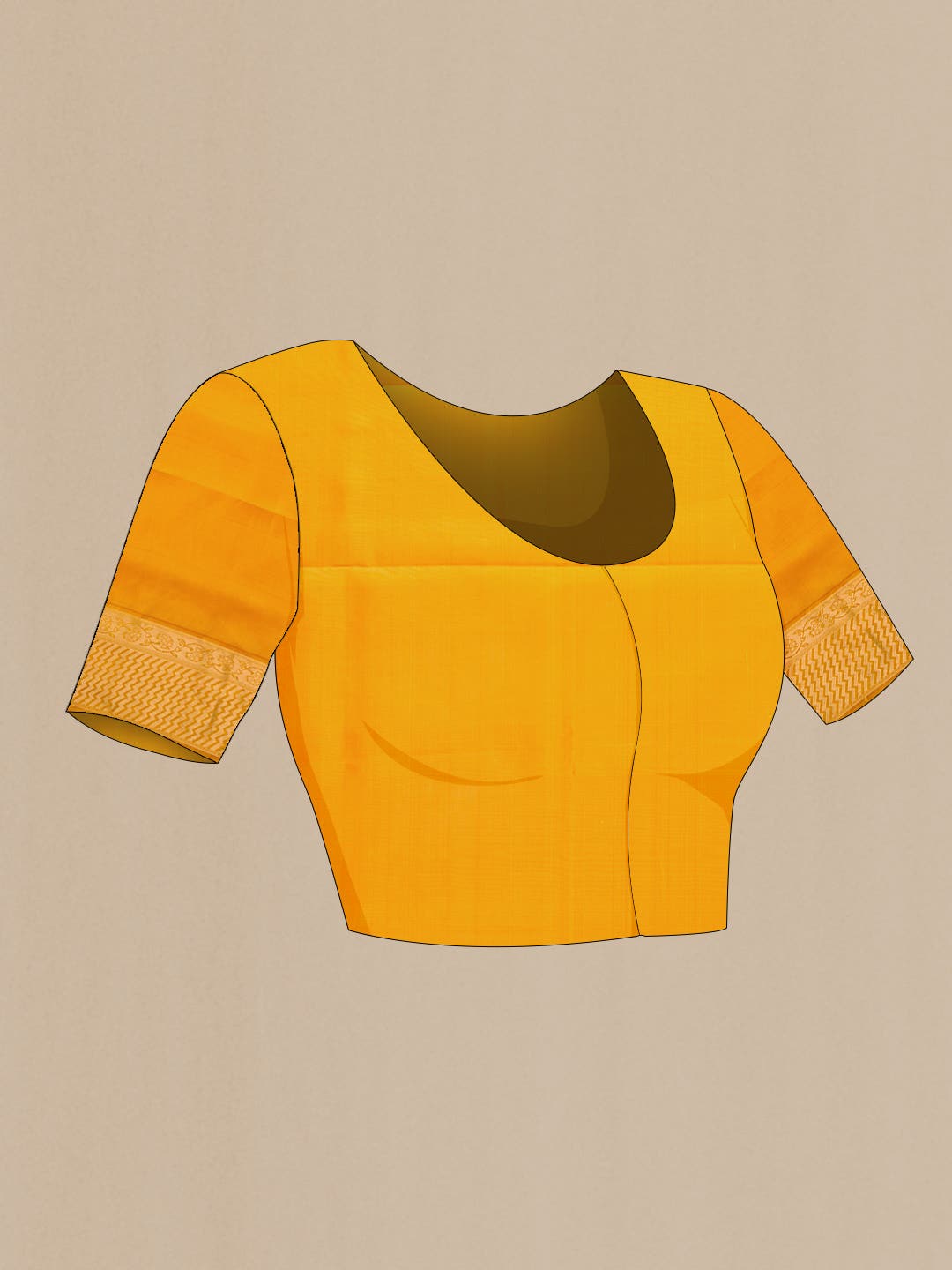 Mustard Dual Tone Soft Silk Saree
