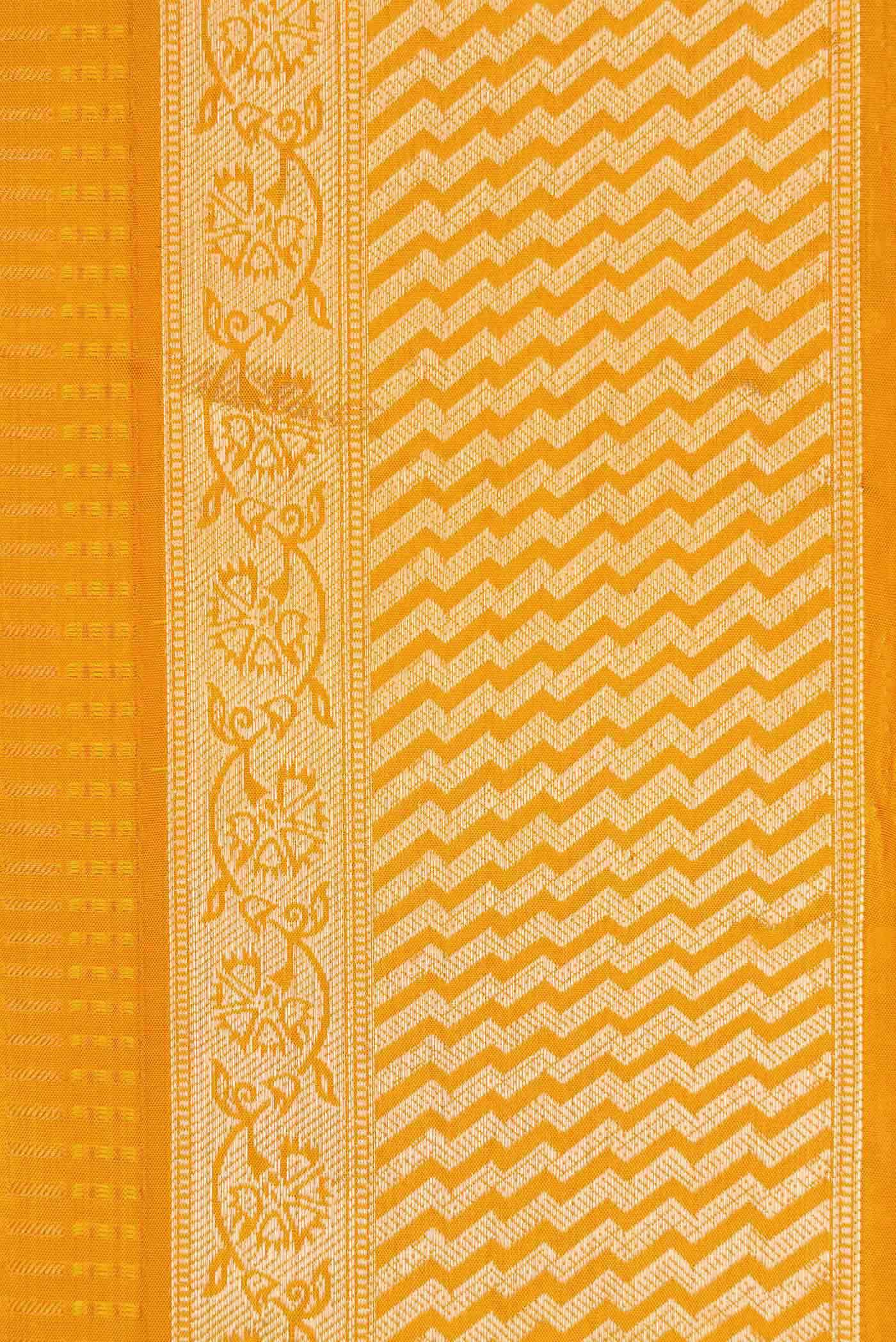Mustard Dual Tone Soft Silk Saree