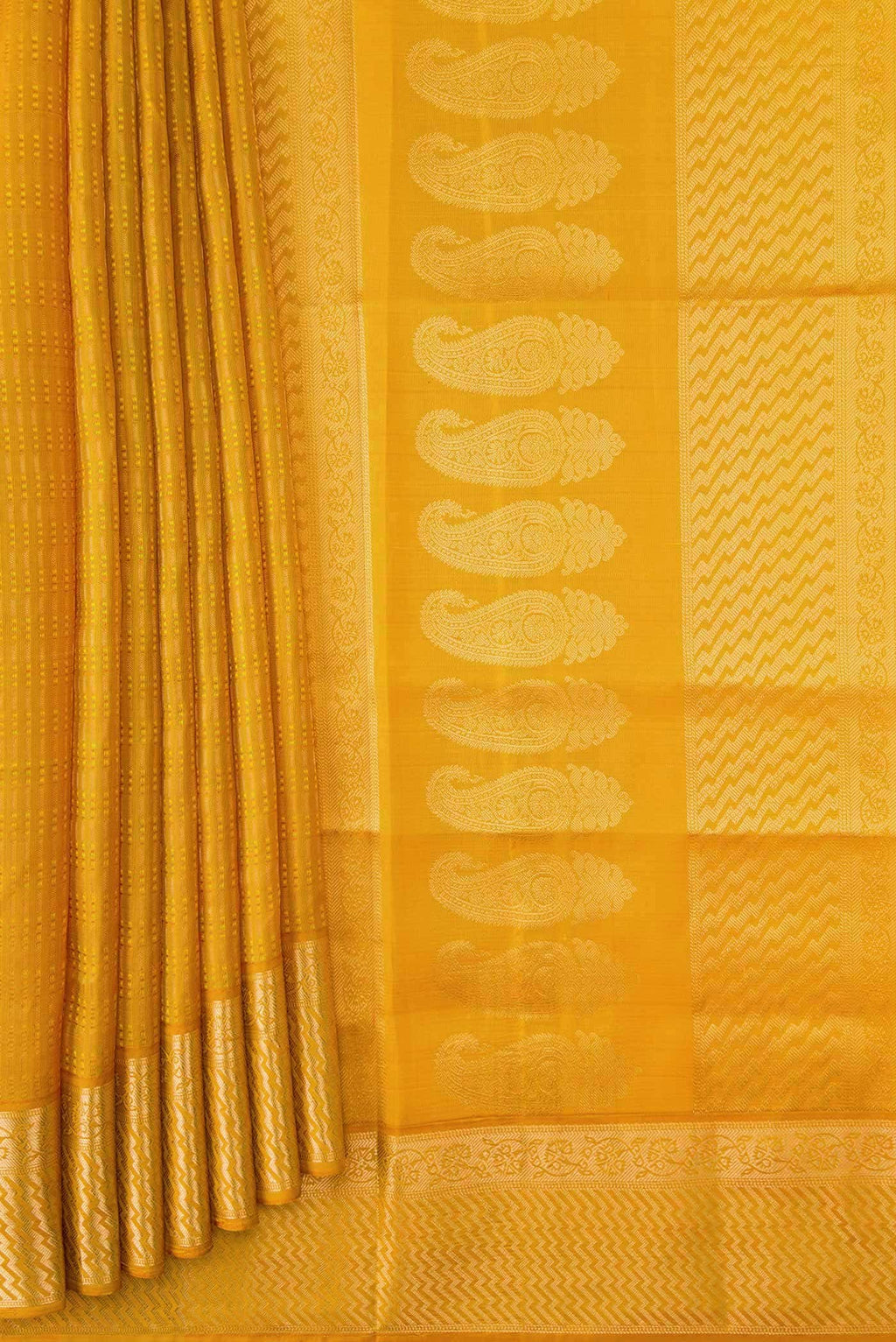 Mustard Dual Tone Soft Silk Saree