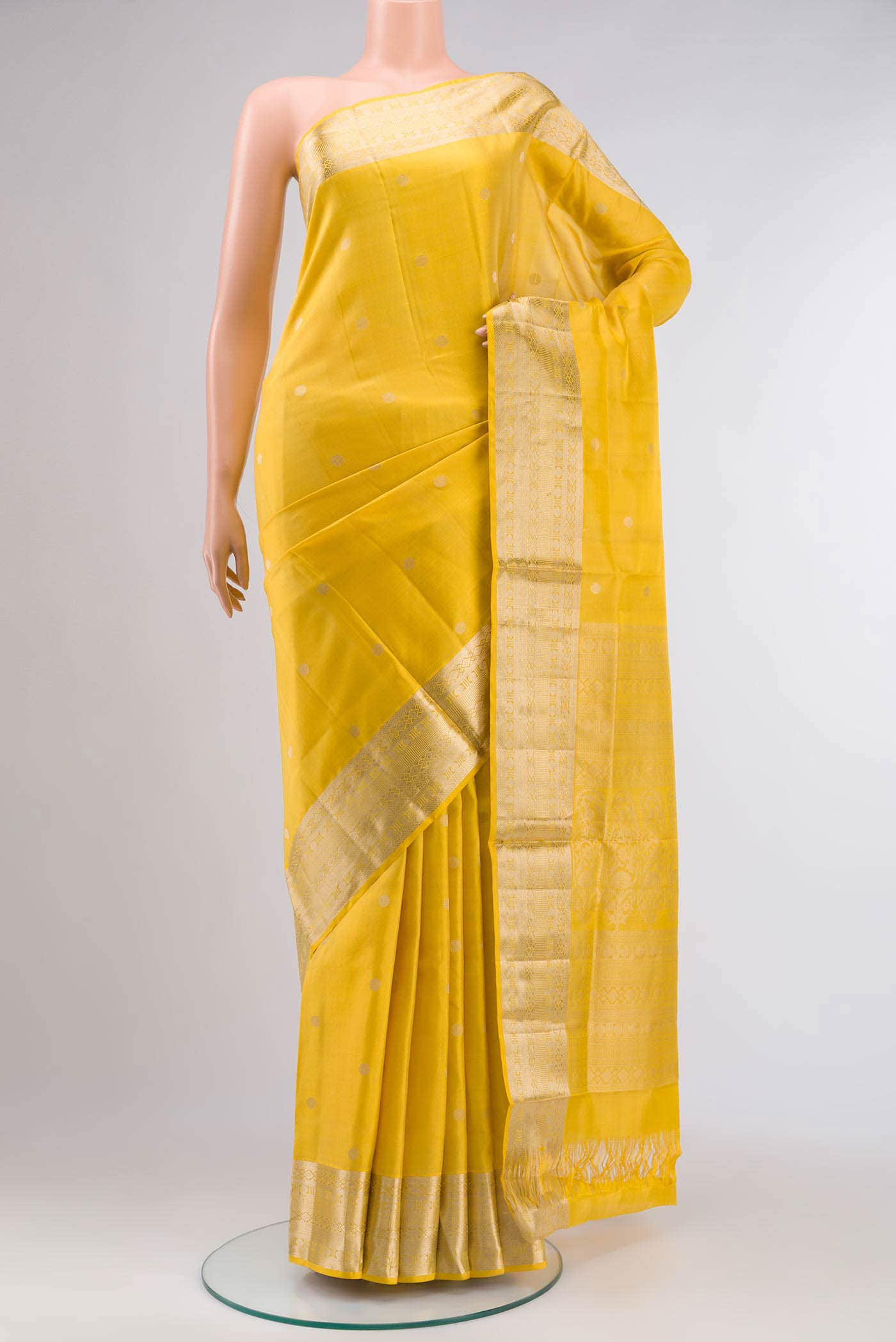 Yellow Soft Silk Saree