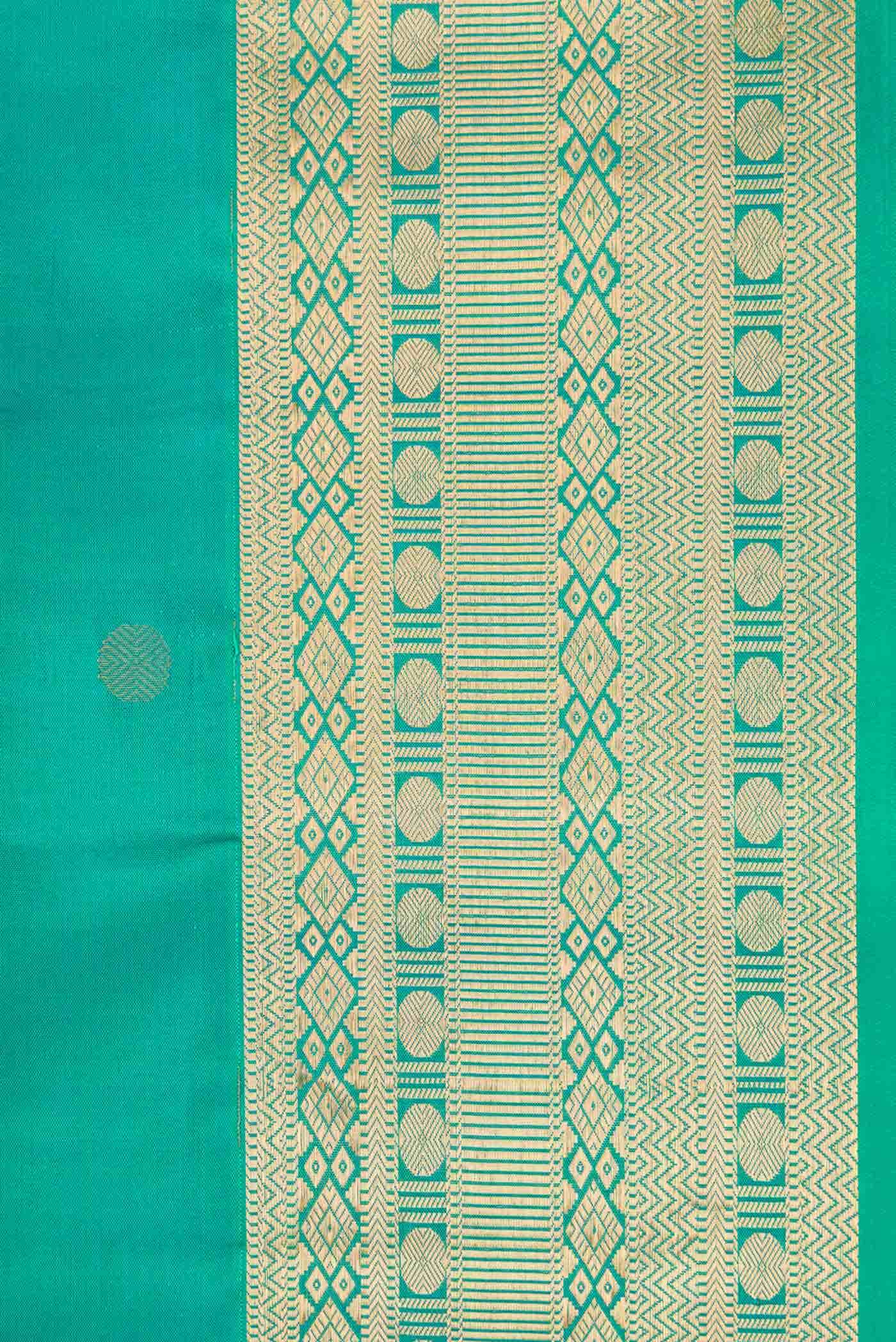 Green Dual Tone Soft Silk Saree