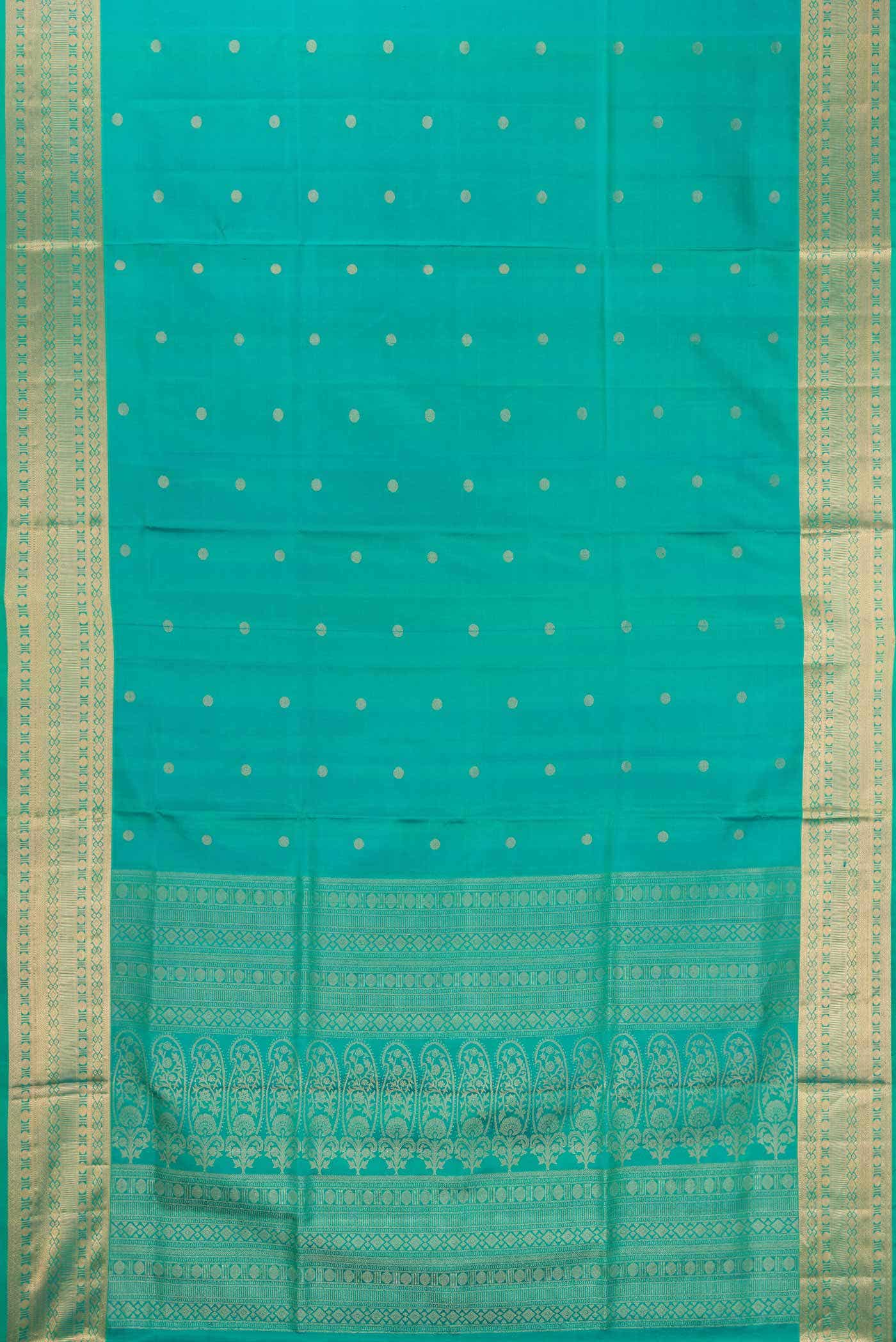 Green Dual Tone Soft Silk Saree