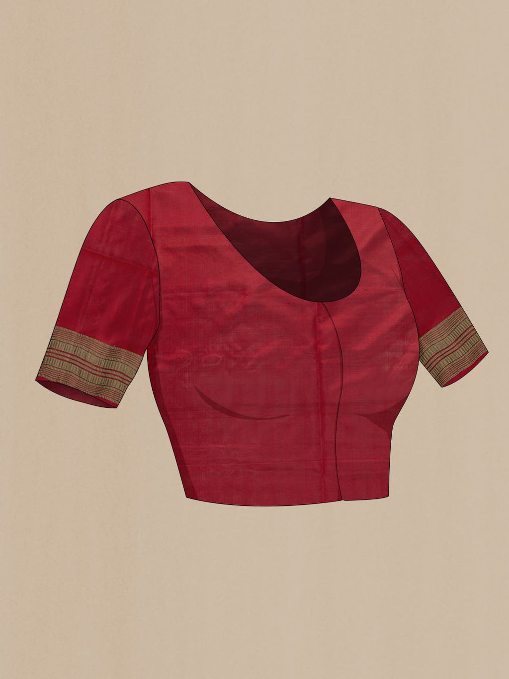 Maroon Dual Tone Soft Silk Saree