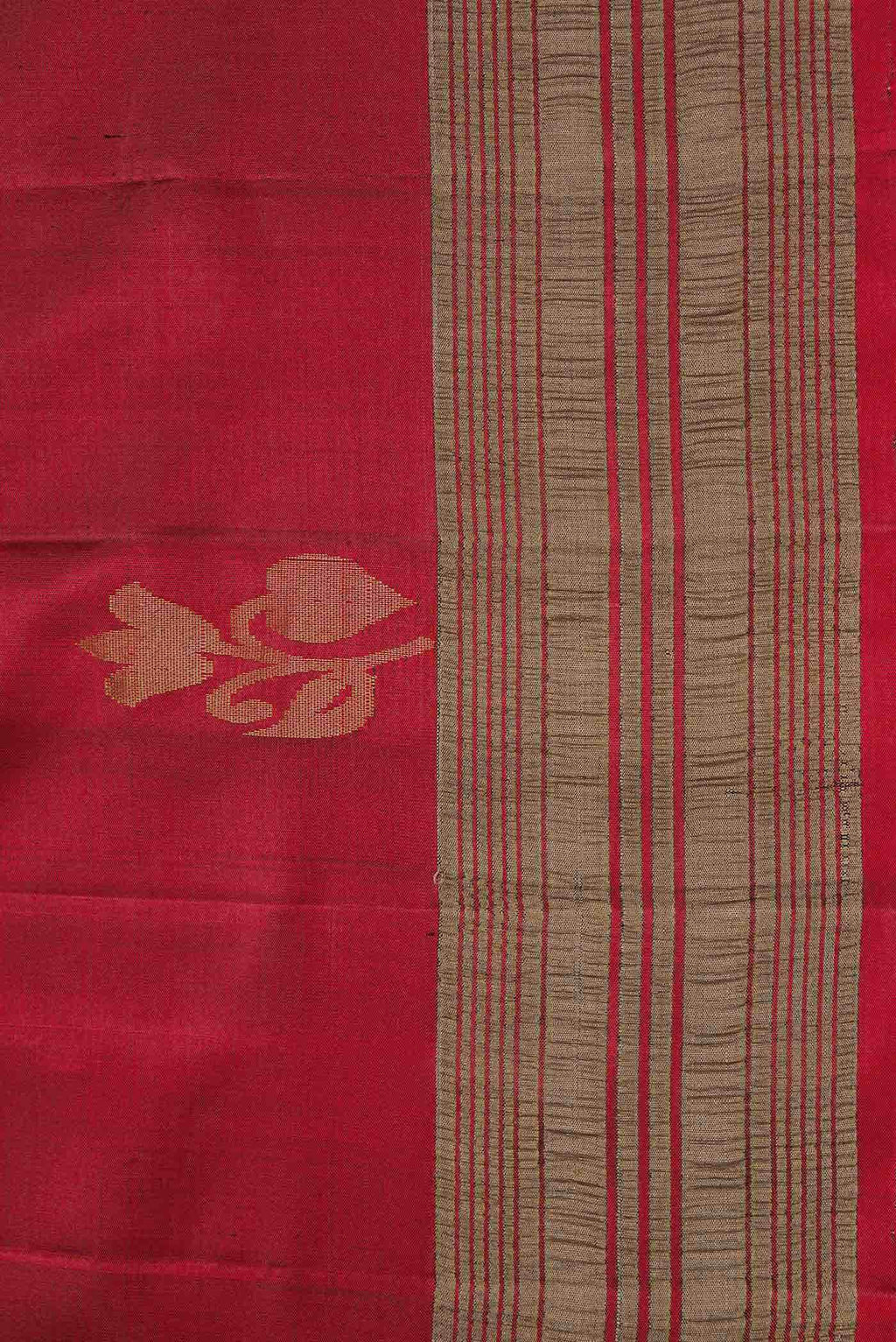 Maroon Dual Tone Soft Silk Saree