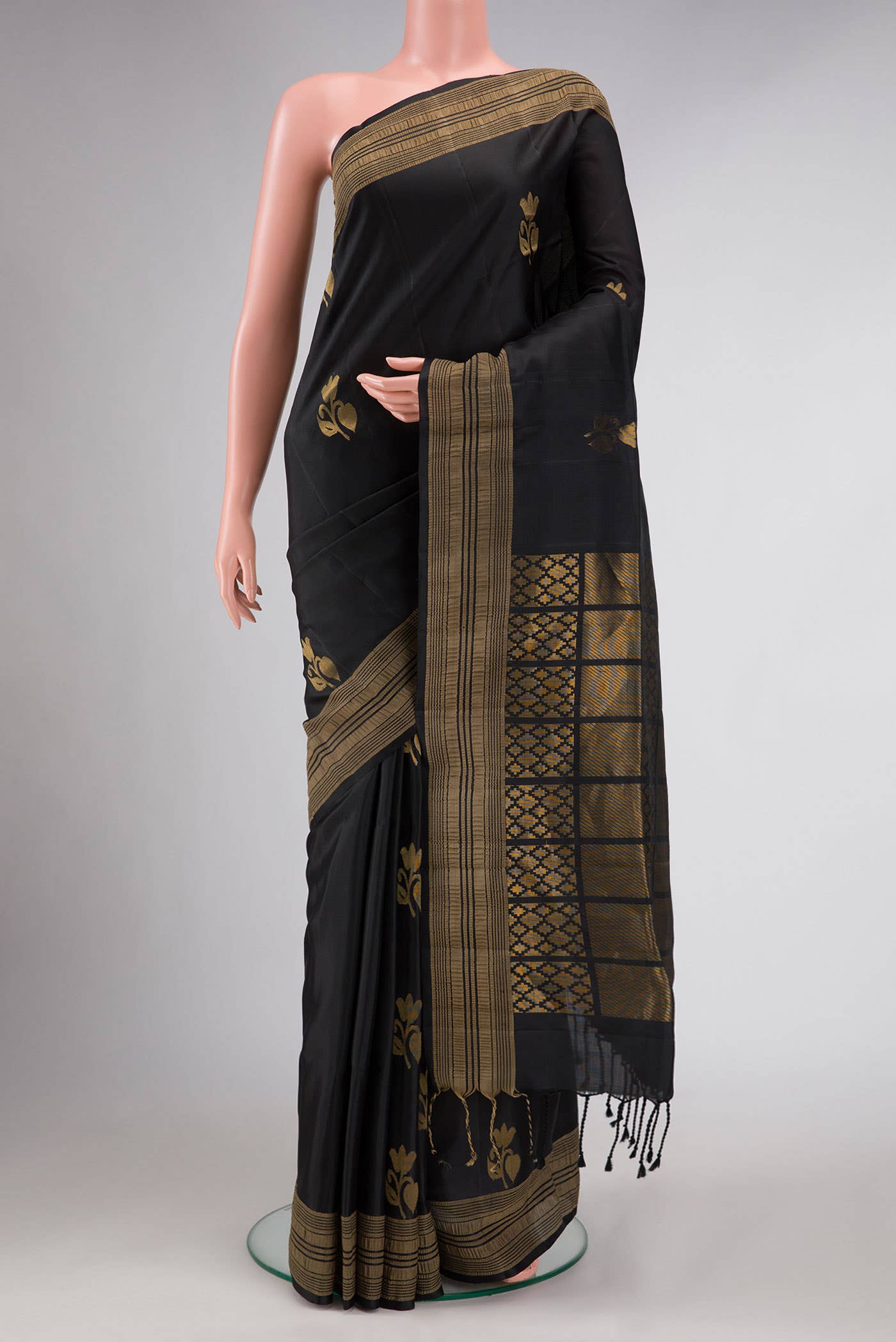 Black Soft Silk Saree