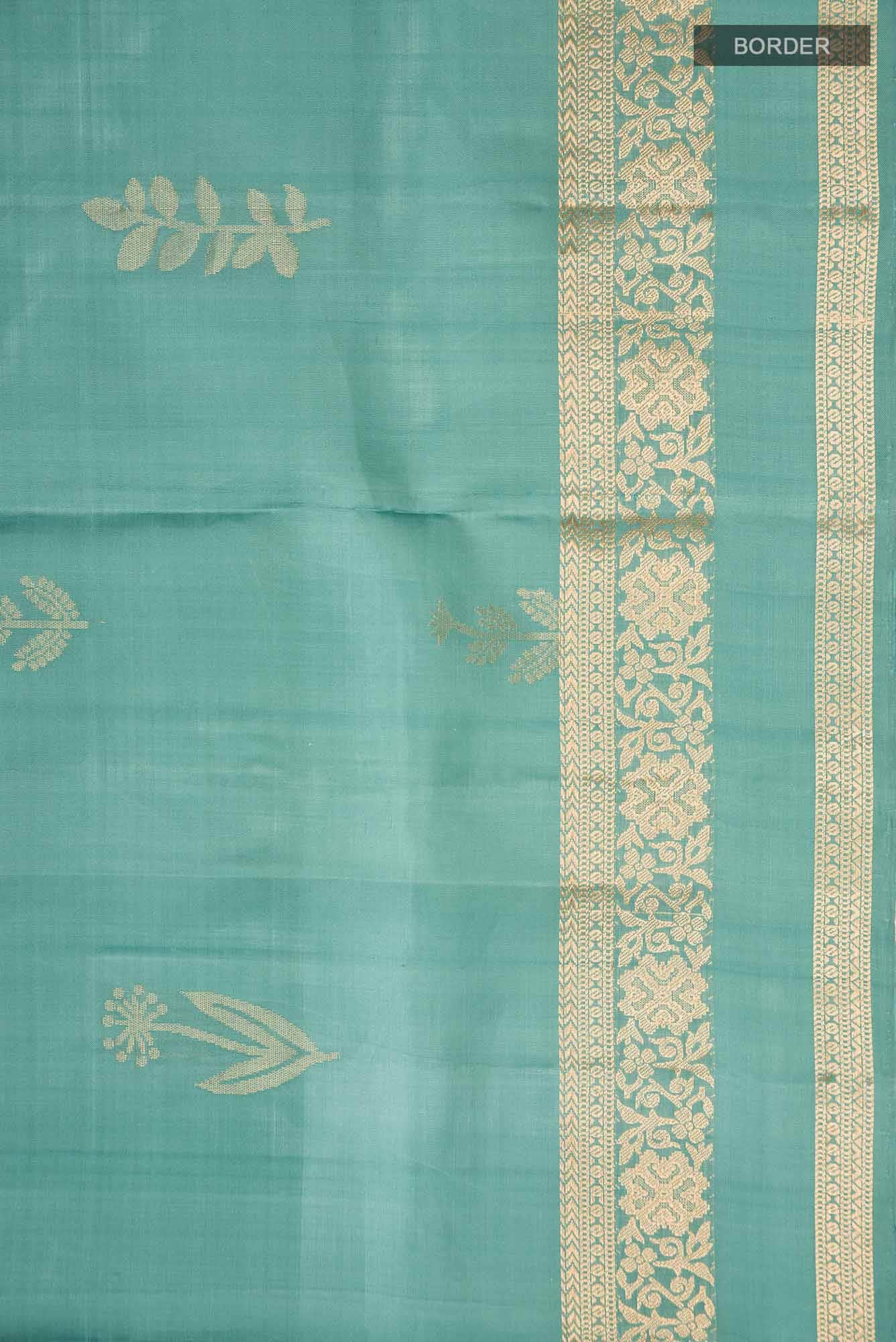 Sea Green Soft Silk Saree