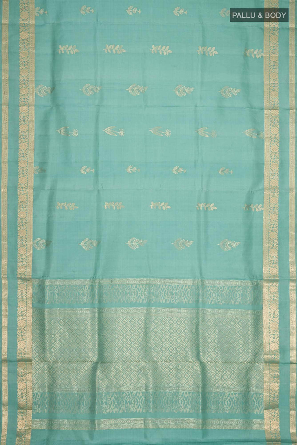 Sea Green Soft Silk Saree