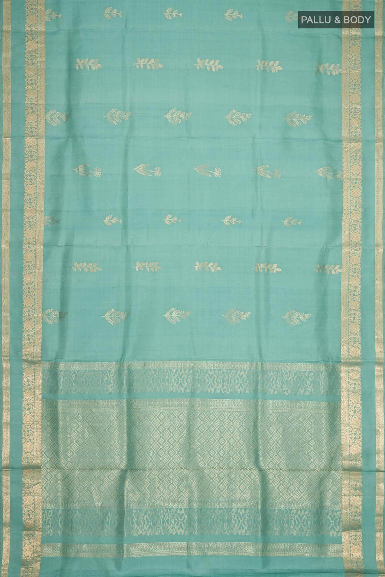 Sea Green Soft Silk Saree