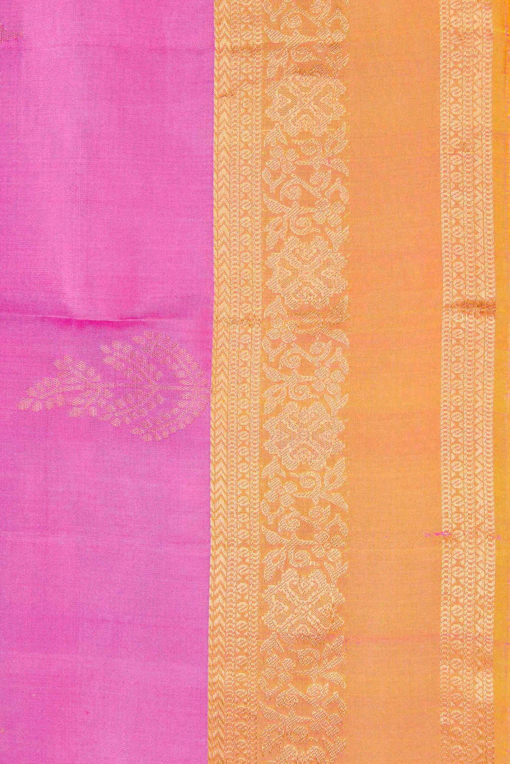 Pink Dual Tone Soft Silk Saree